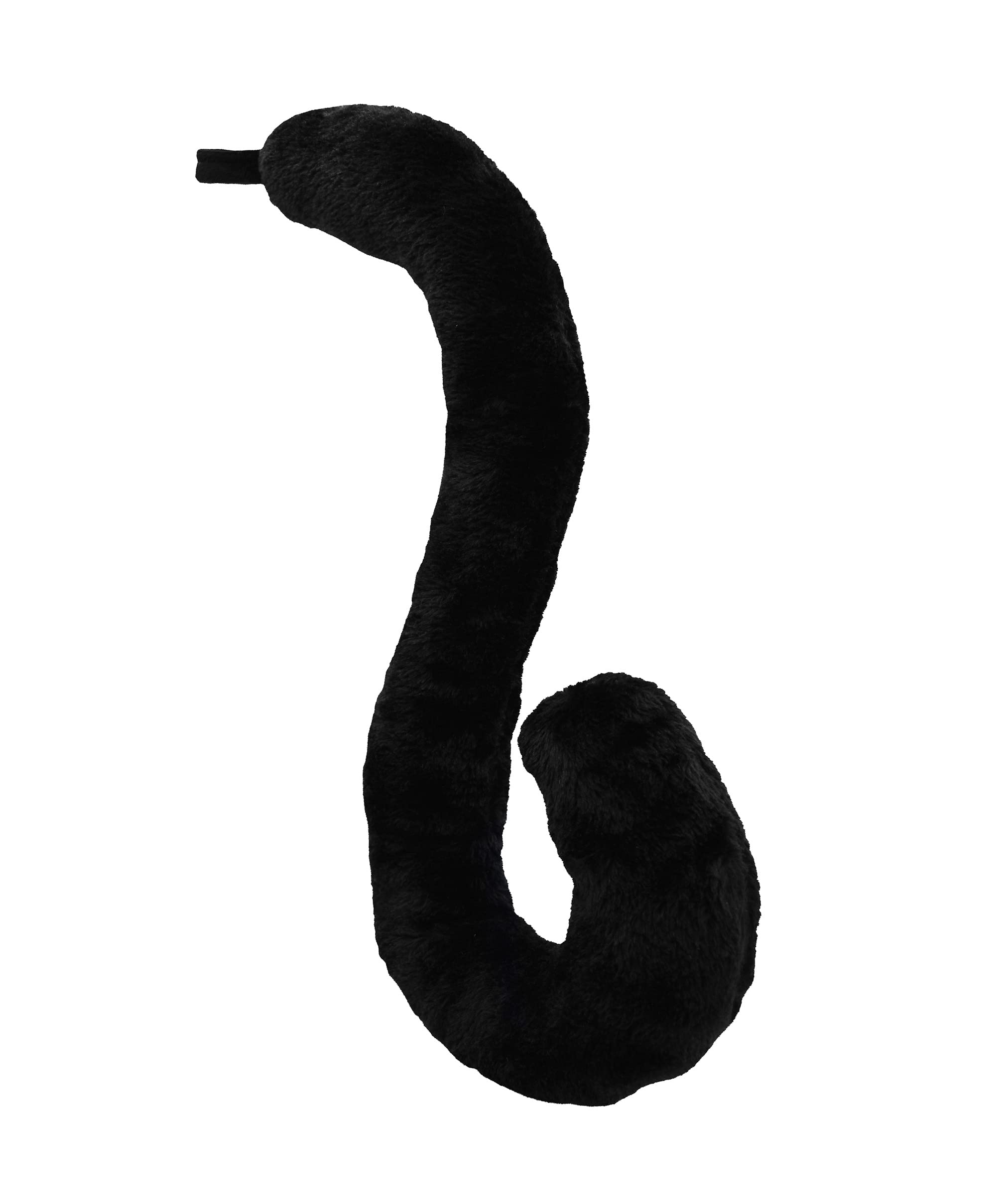 Nicky Bigs Novelties Large Adult Oversized Long Black Kitty Cat Tail Mouse Animal Tail Bendable Cosplay Panther Costume Accessory