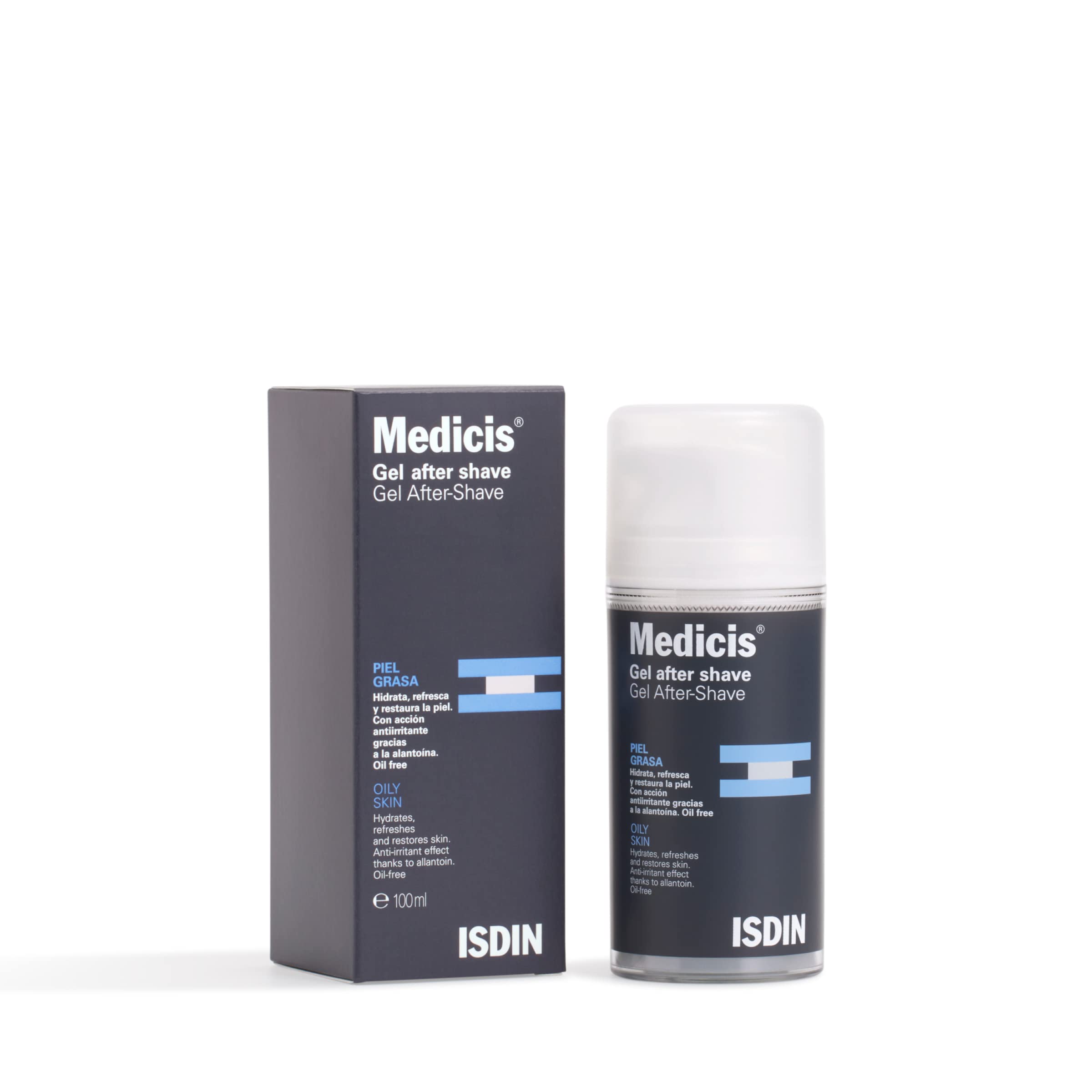 ISDIN Medicis Gel After Shave - 100 ml, el embalaje puede variar