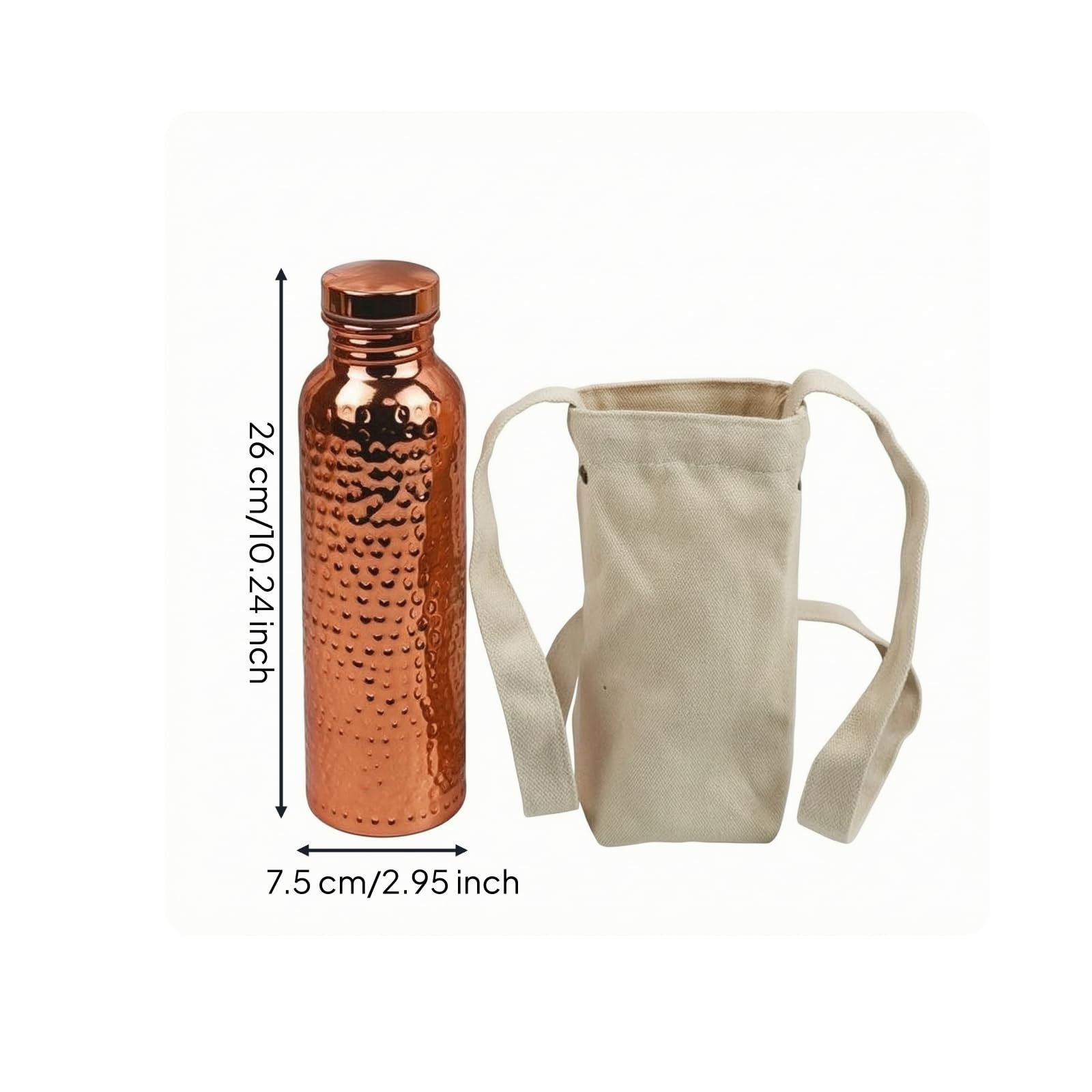 Funda para Botella Portátil | Resistente, Botella Acero Inoxidable, Elegante, para Viajes