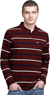 Full Sleeve Polo T Shirt for Men Cotton with Pocket and Collar - Regular Fit Tshirt Price In India