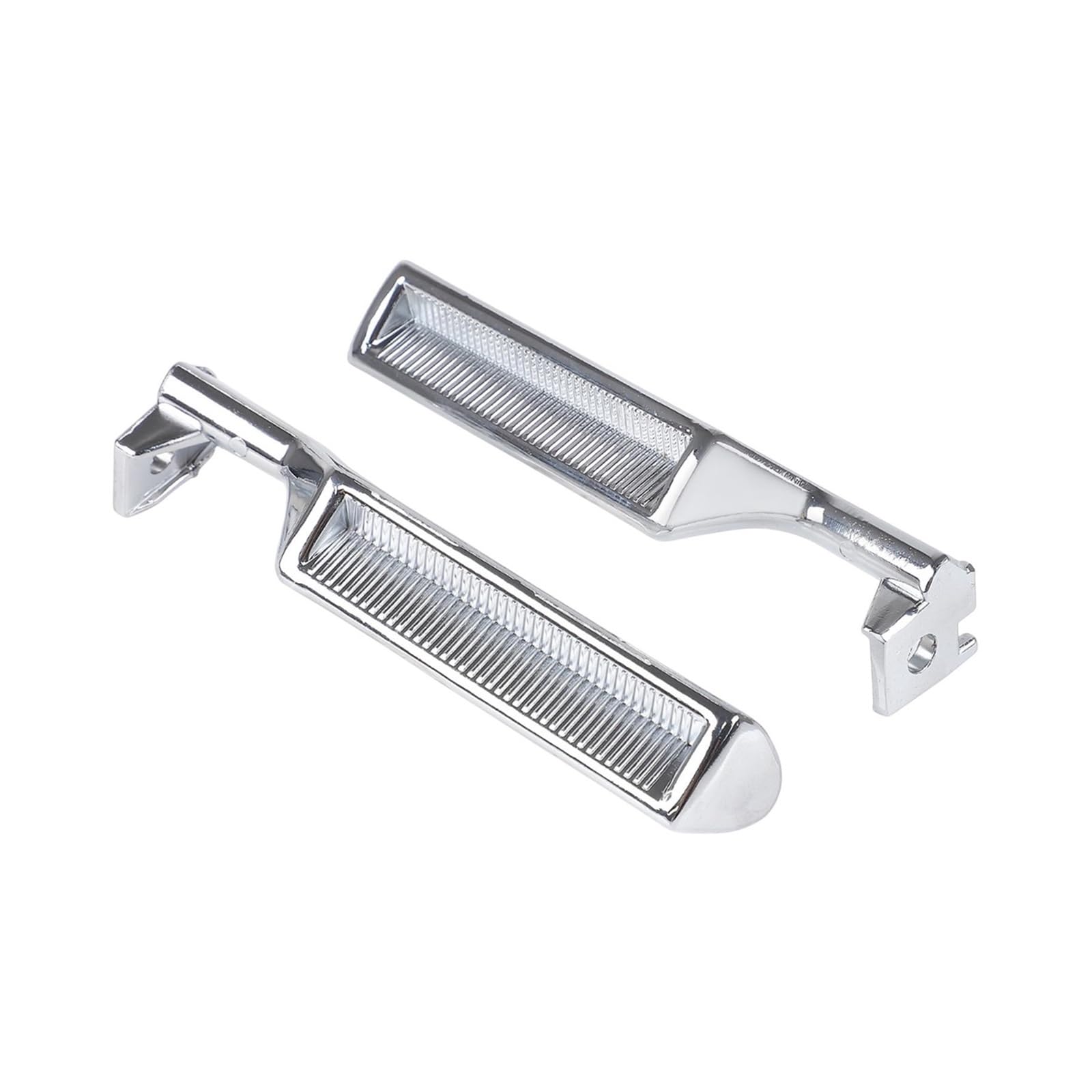 Wijhjet Silvery 2Iece For For Bronco F150 F250 F350 F53 F59 F800 1987-1996 Black Interior Metal Door Handle Front E7tz-1522601-A E7tz-1522600-A Car Interior Door Handle(Silvery)