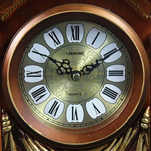 Reloj antiguo de mesa europeo GZ con acabados artesanales y péndulo 2