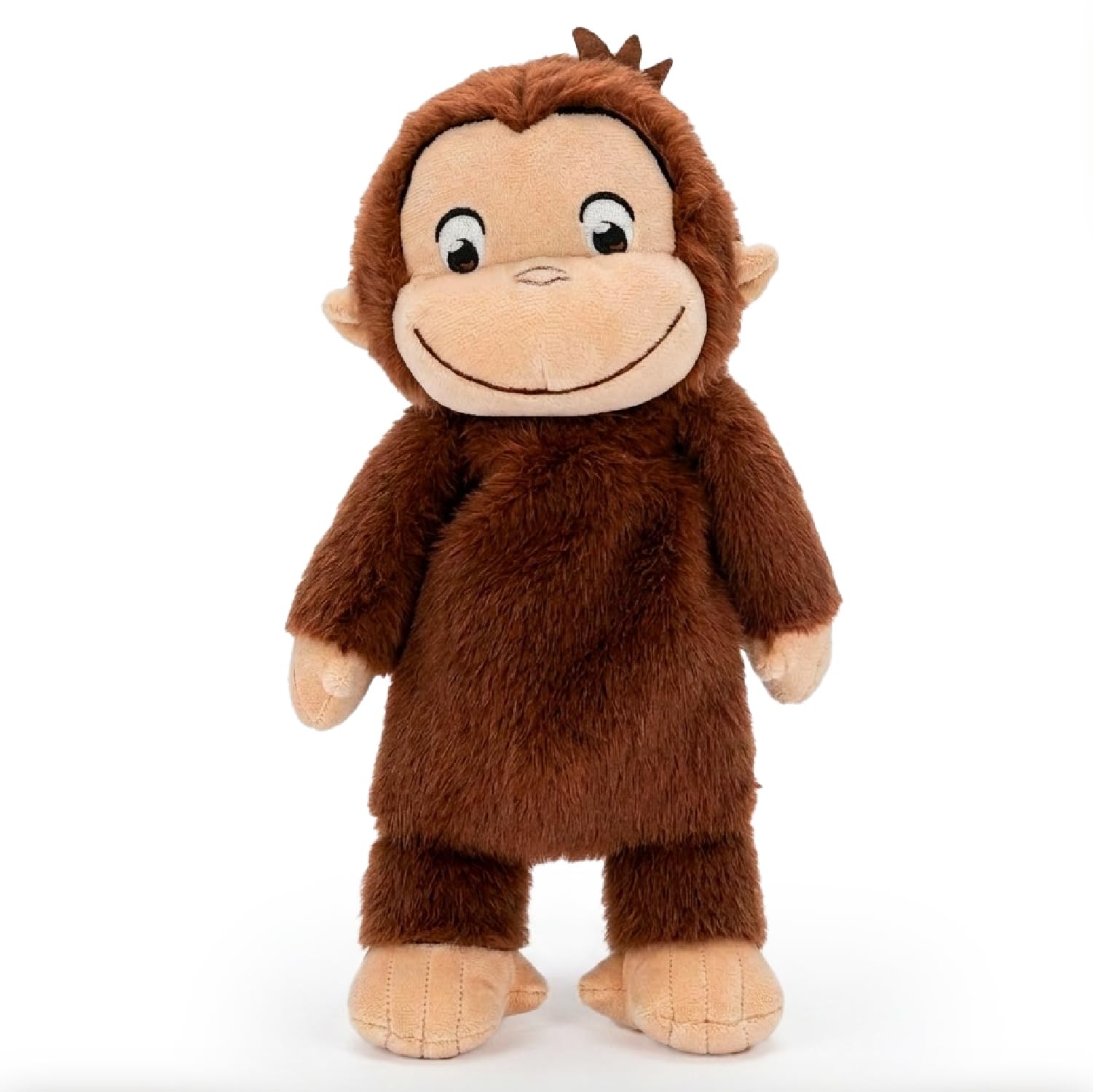 Kids Preferred Curious George Cuddle Pal – 12 Inch Ultra Soft Material Plush, Floppy Huggable Curious George, Embroidered Details, for Ages 0+