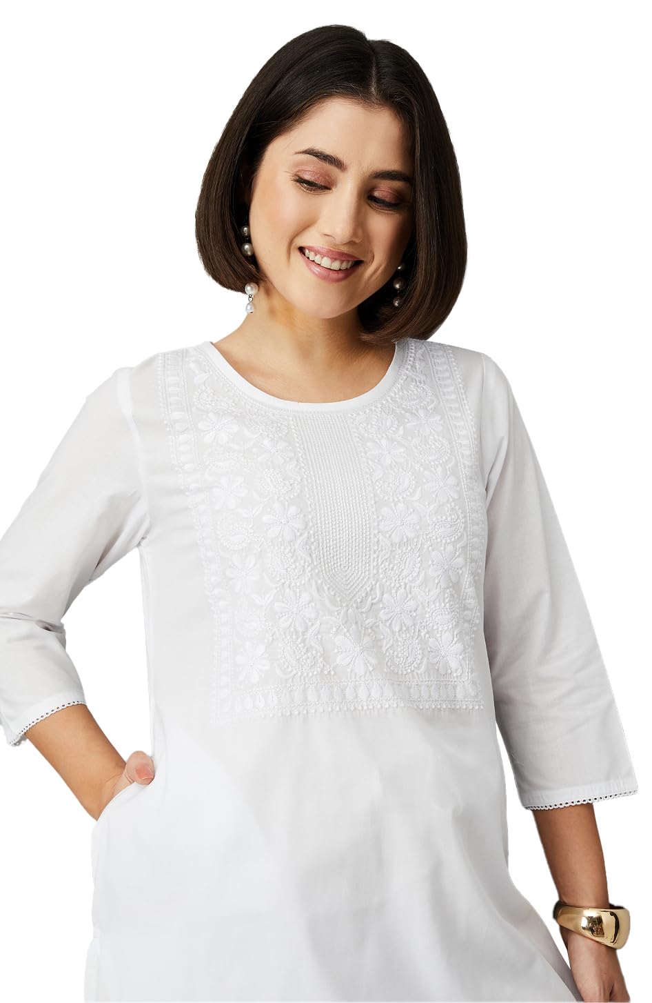 max Women's Poly Cotton Regular Fit Casual Kurta-picture-43