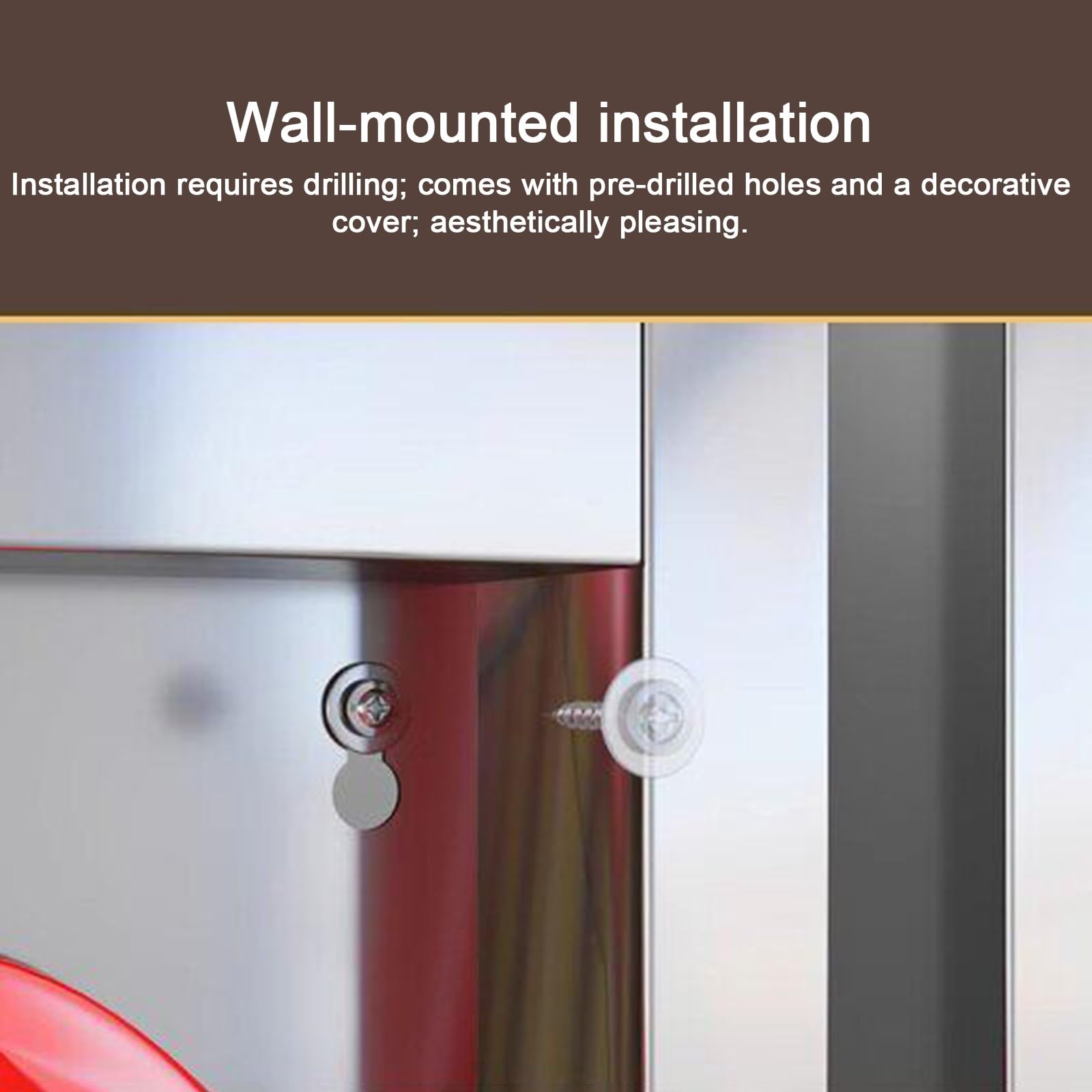 Soporte para Cascos de Seguridad, Casco Obra Soporte de Pared, Acero Inoxidable 304, con Tira Protectora, para Talleres y Fábricas