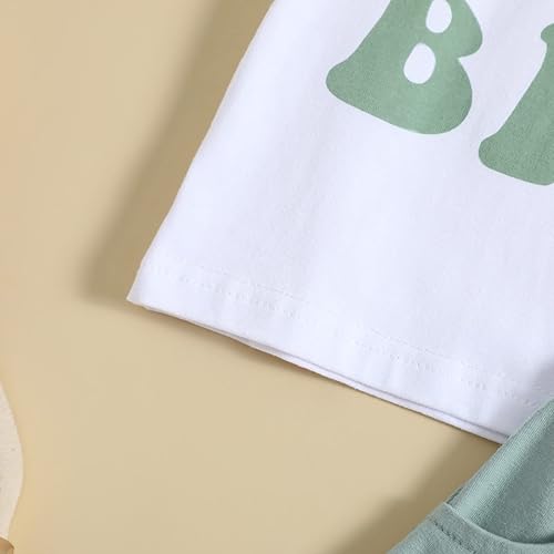 Miniatura 5 de Big Brother Little Brother - Traje a juego para bebé, niño, manga corta, cuello redondo, pantalones cortos, ropa de verano