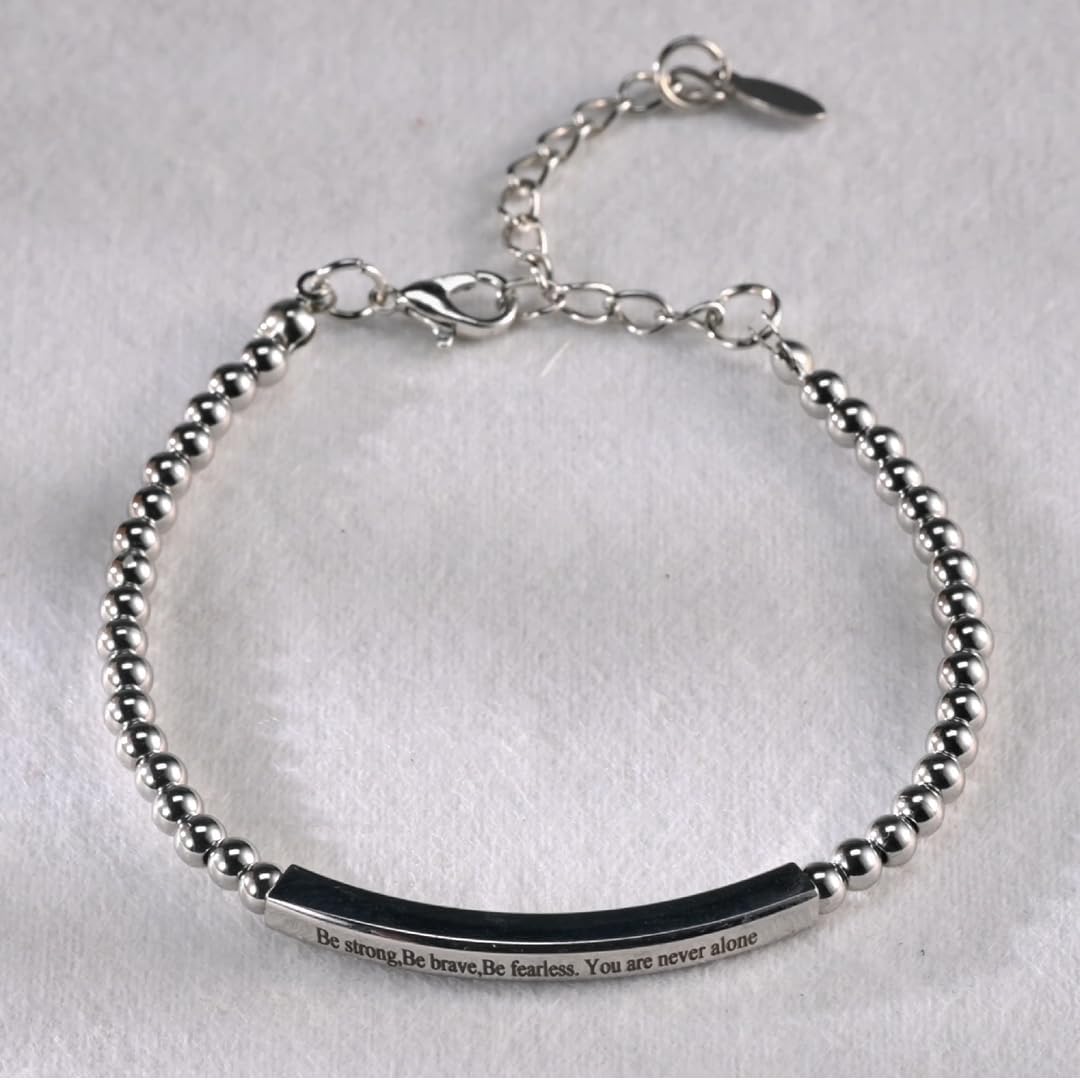 Bible Verse Bracelet for Women Stainless Steel Bracelets with Scripture Verse Engraved Inspirational Bracelet Jewelry Gift for Her - Image 3