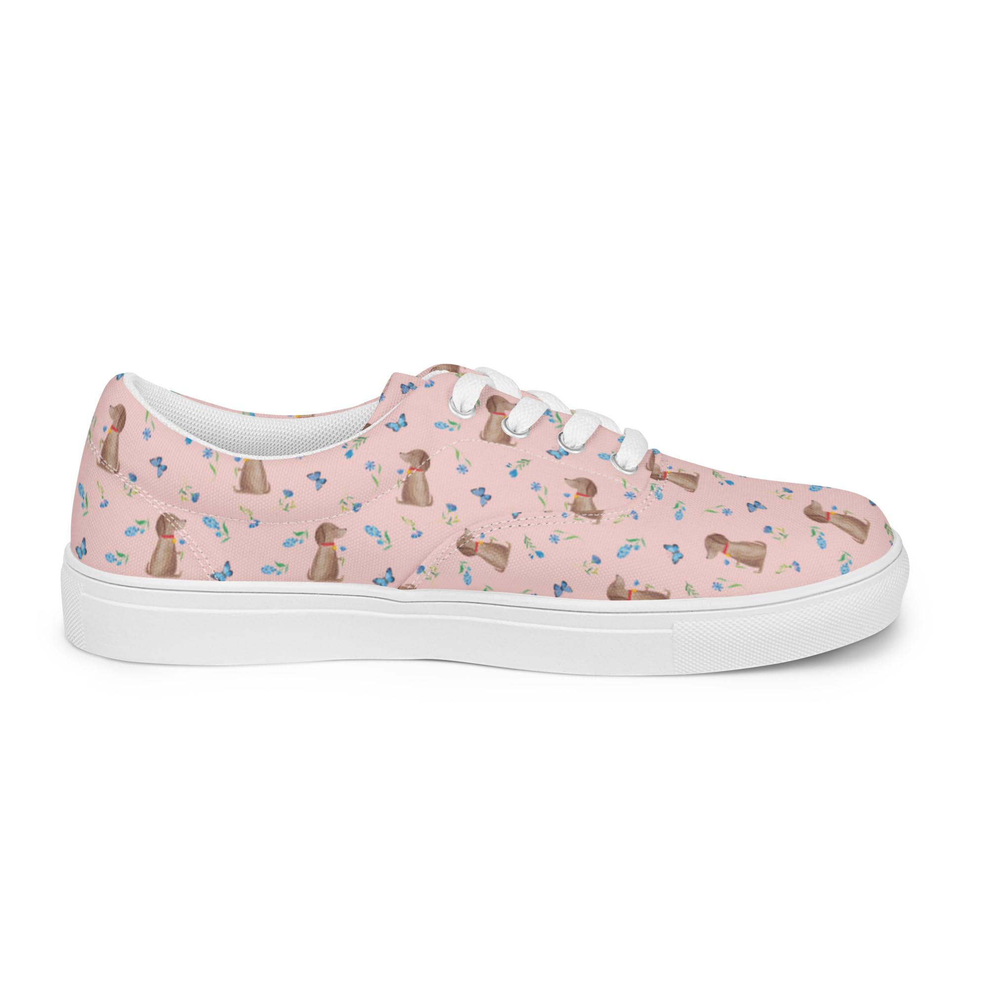 Mr. & Mrs. Panda Damen Stoffschuhe Hund Blume
