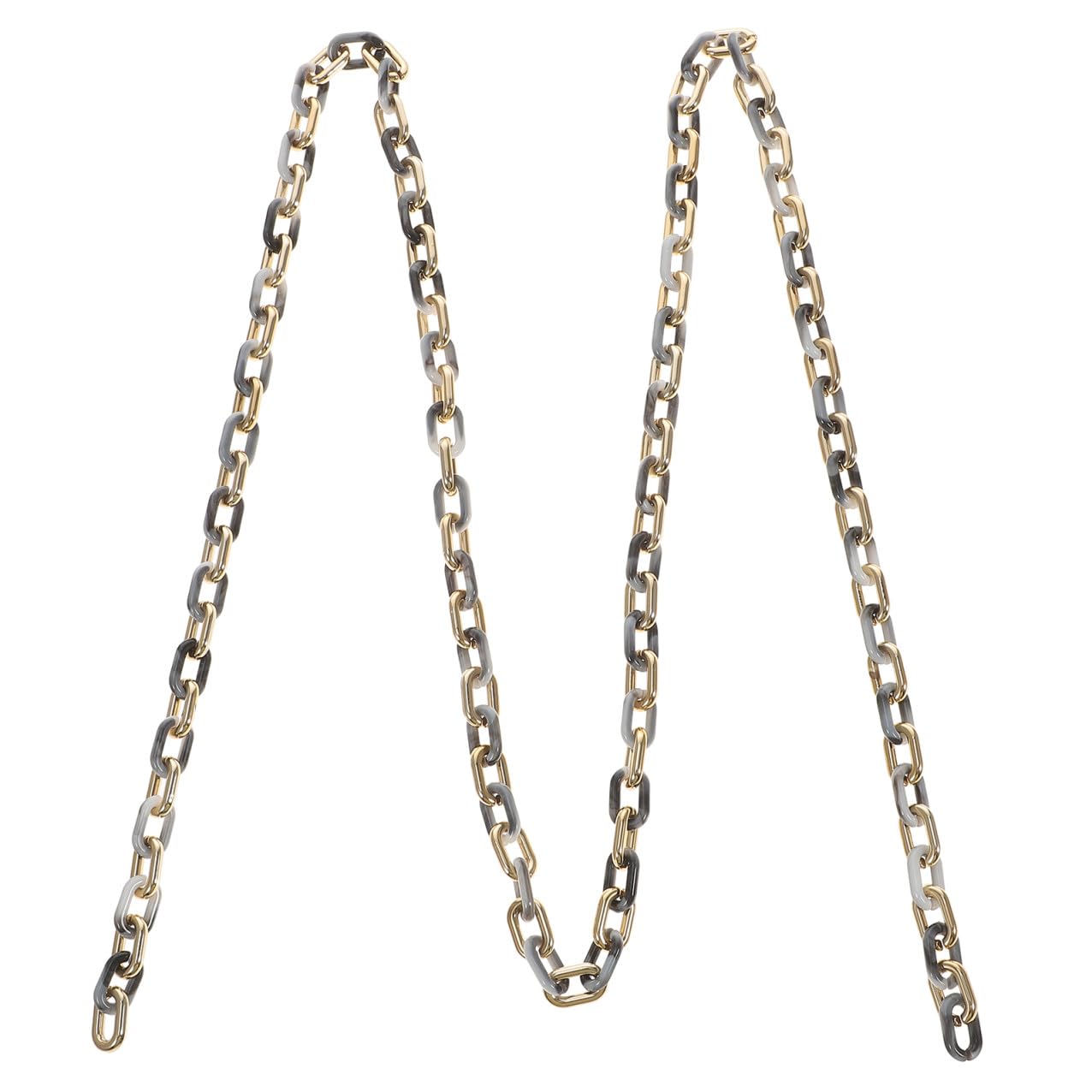 EXCEART 5pezzi Catena Acrilico Chunky per Gioielli Accessori per Fai da Te Catena Piatta per Collane e Pendenti di Materiali per Creazioni Artigianali Colori Marmo