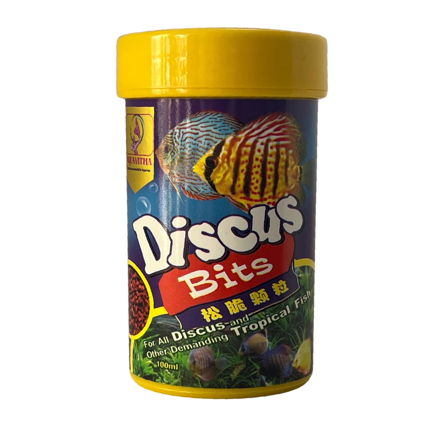 Discus Fish Bits Food (1.5 Oz), Balanced Diet, Support Health, Floating Fish Food, Discus Fish Food, Bits for Discus, Discus & Tropical Fish