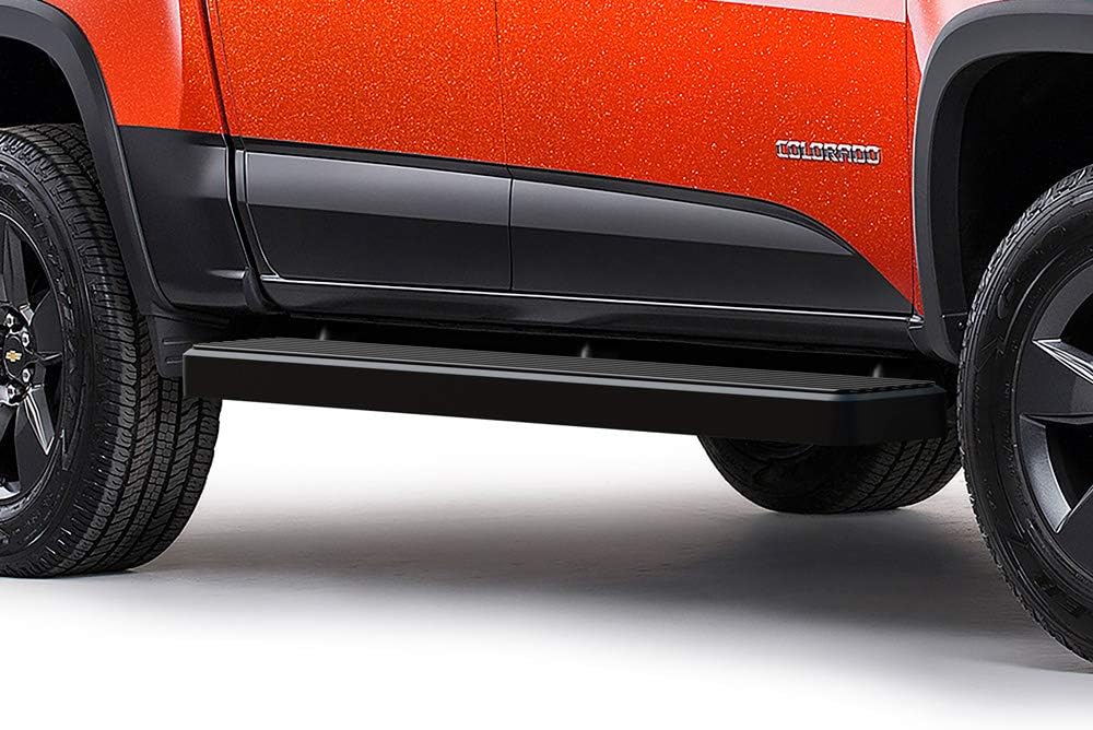 APS (Stainless Steel Black Powder Coated 6 inches) Running Boards Nerf Bars Side Steps Compatible with Chevy Colorado GMC Canyon 2015-2026 Crew Cab