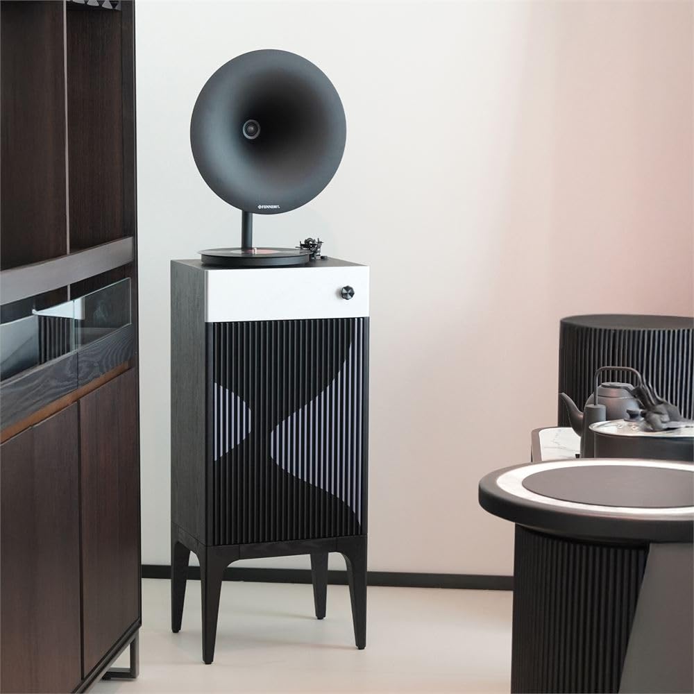 Fennessy i5 Bluetooth Hoparlörlü 110W Hi-Fi Retro Pikap Plakçalar Turntable, Quicksand