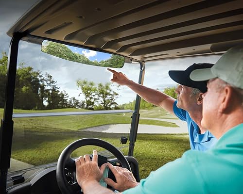 Miniatura 8 de WLOOD Espejo convexo panorámico para carrito de golf EZGO, Club Car, Yamaha, espejo retrovisor para carrito de golf