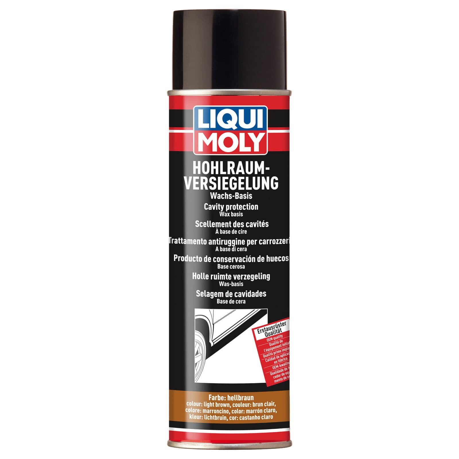 LIQUI MOLY Hohlraumversiegelung hellbraun | 500 ml | Karosserieschutz | Unterbodenschutz | Hohlraumversiegelung | Art.-Nr.: 6107, farblos