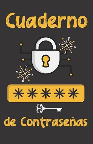 Cuaderno de Contraseñas regalo navidad o cumpleaños: Libreta para apuntar contraseñas . Formato práctico con páginas alfabetizadas . Original y útil ... para mujer , hombre , madre , abuela y abuelo