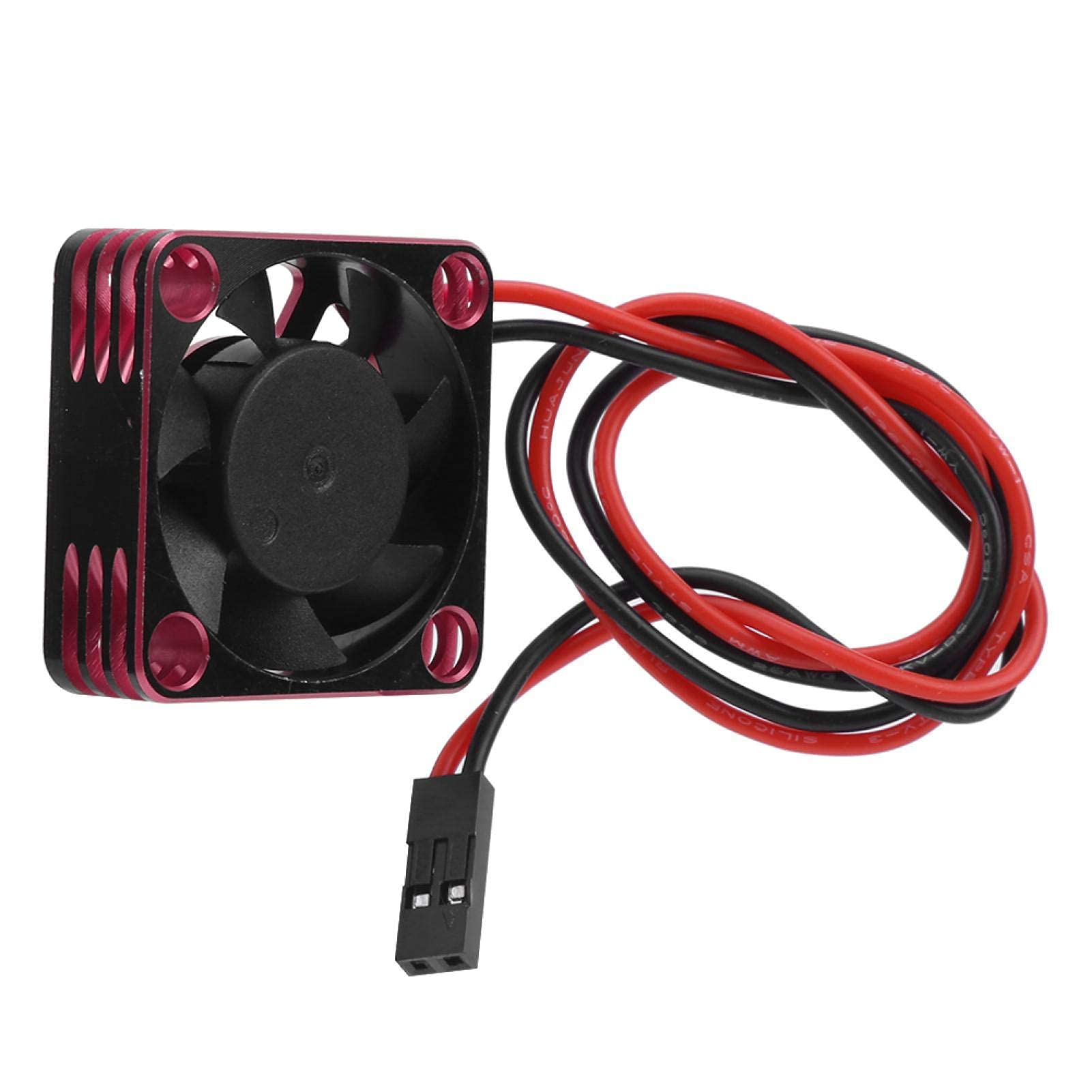 Alomejor Ventola di Raffreddamento 28000 RPM Ventola di Raffreddamento RC Parti di Accessori Motore Senza spazzole Ventola 30x30mm per RC540(Rosso)