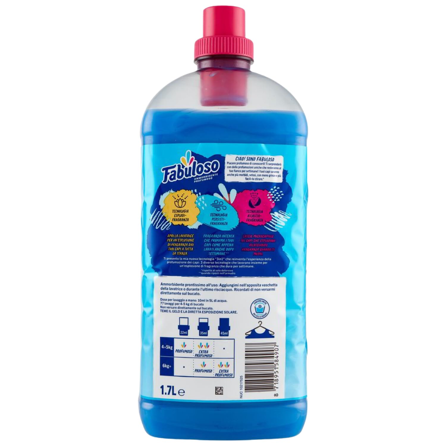 Ammorbidente concentrato profumo fresco mattino – 77 Lavaggi 1.7L kit con Spugna Brandizzata SPESA & RISPARMIO Inclusa – Variazioni 4/8/12 Pezzi (4)