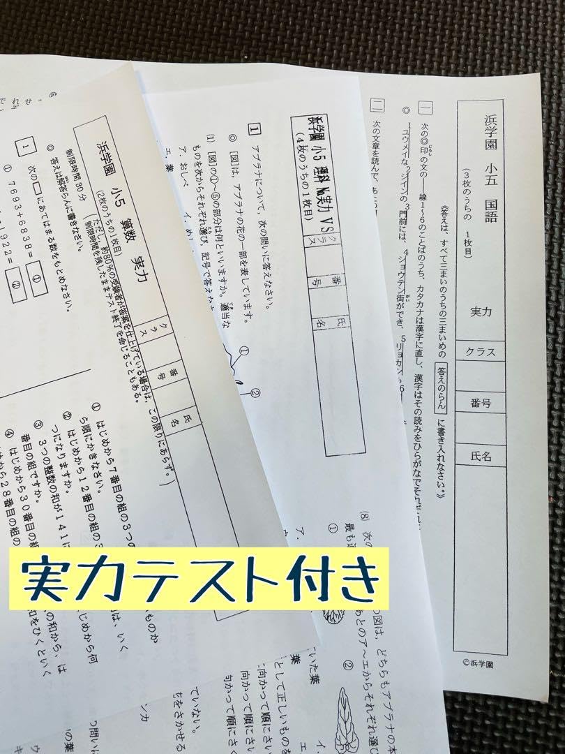 Amazon.co.jp: i浜学園 小5 2023年度 公開学力テスト 4科目 成績