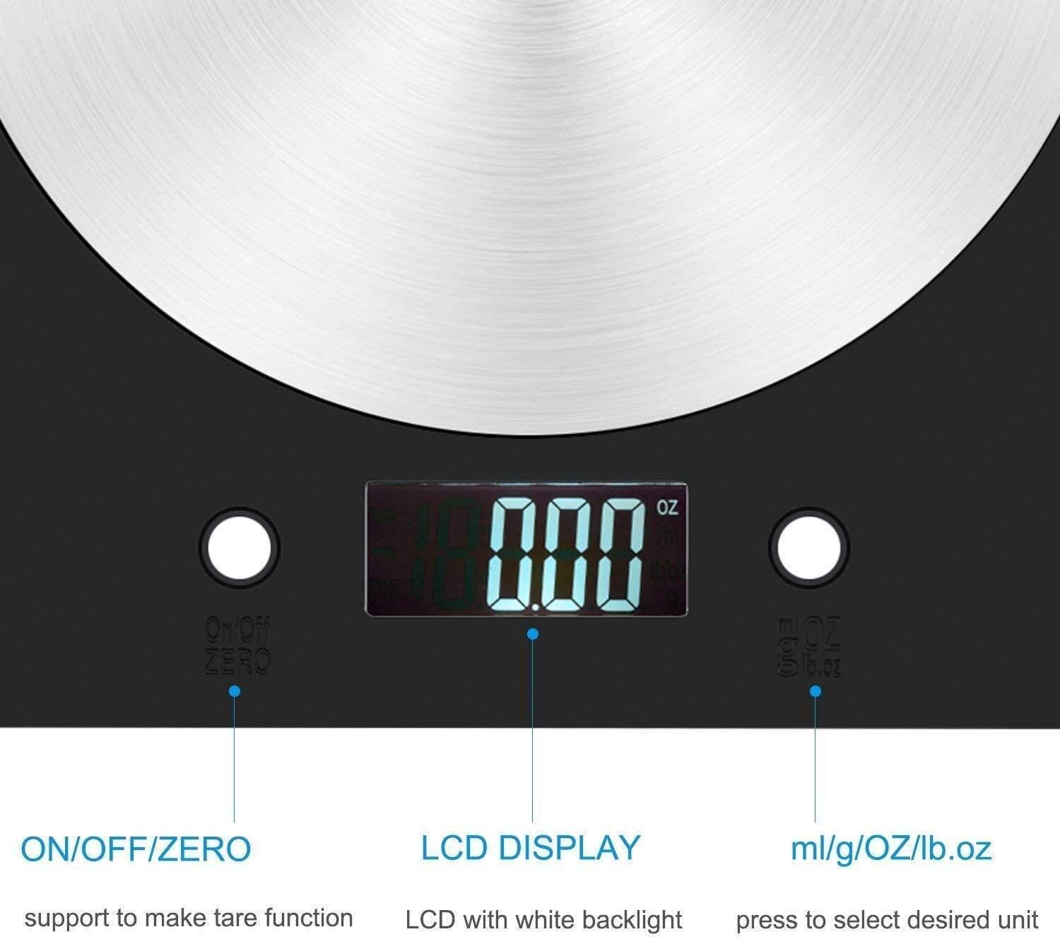 Scala Di Peso Di Alimentazione Digitale Da 11 Libbre / 5 Kg Di - Foto 6