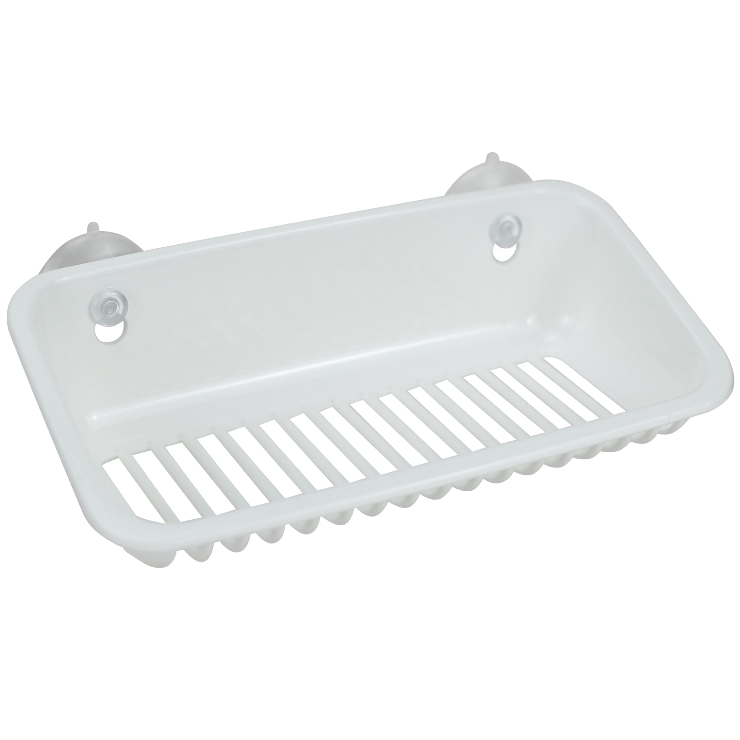 EIKS Storage Basket Organizer Shelf with Suction Cup for Bedroom Office Laundry Room