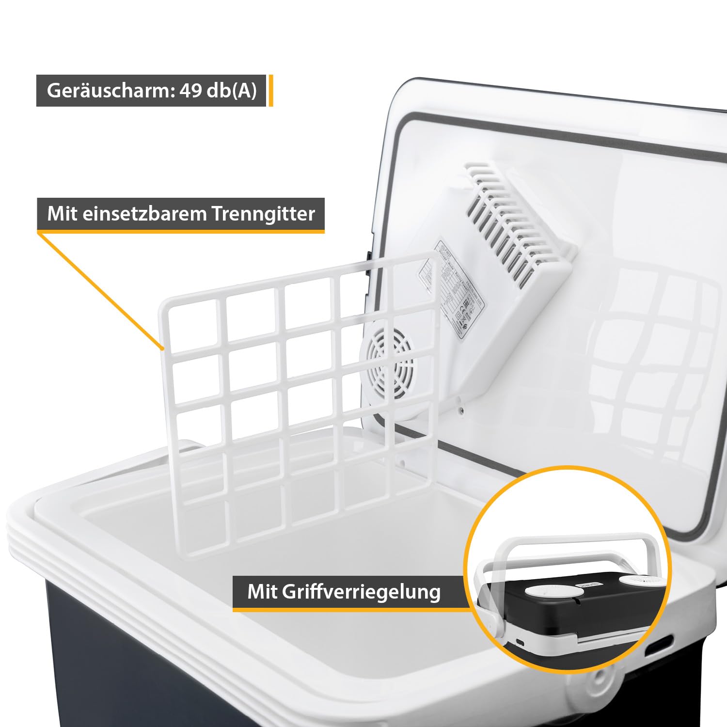 TZS First Austria - Elektrische Kühlbox 32L - Kühl- & Wärmefunktion - 12V/230V für Auto & Steckdose - Thermoelektrisch & Leise - Camping & Reise - Schwarz