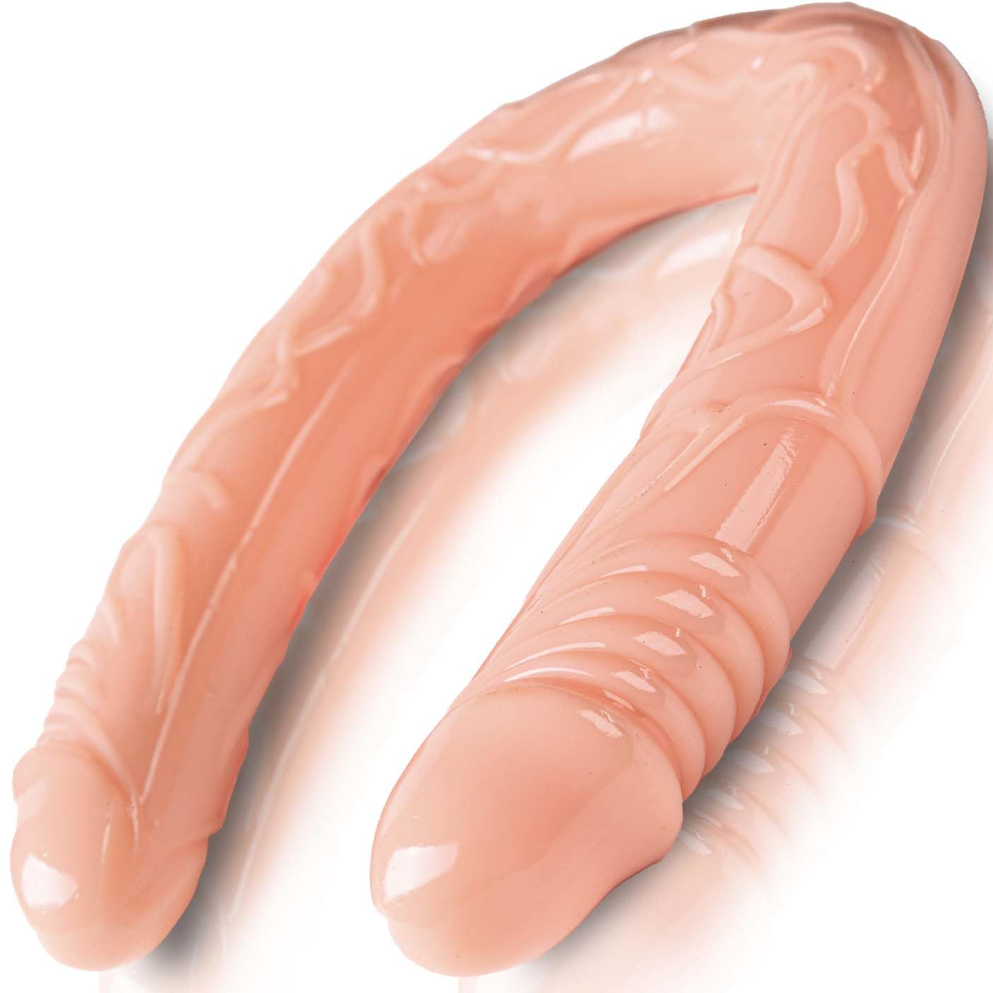 FOPS Dildo Doppio Estremità per Coppie Donna Uomo Lesbiche Gay Lungo 50cm ⌀3.5-4.2cm Ultra Realistico Flessibile Morbido Impermeabile Sex Toy per Piacere Intenso D15-4