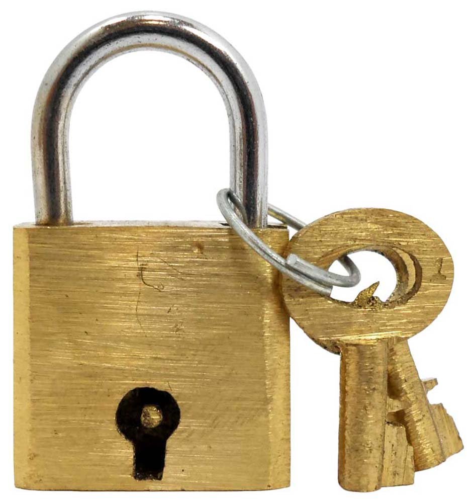 SAFEGUARD (4 Pack) Brass Mini Padlock | 20mm (0.8