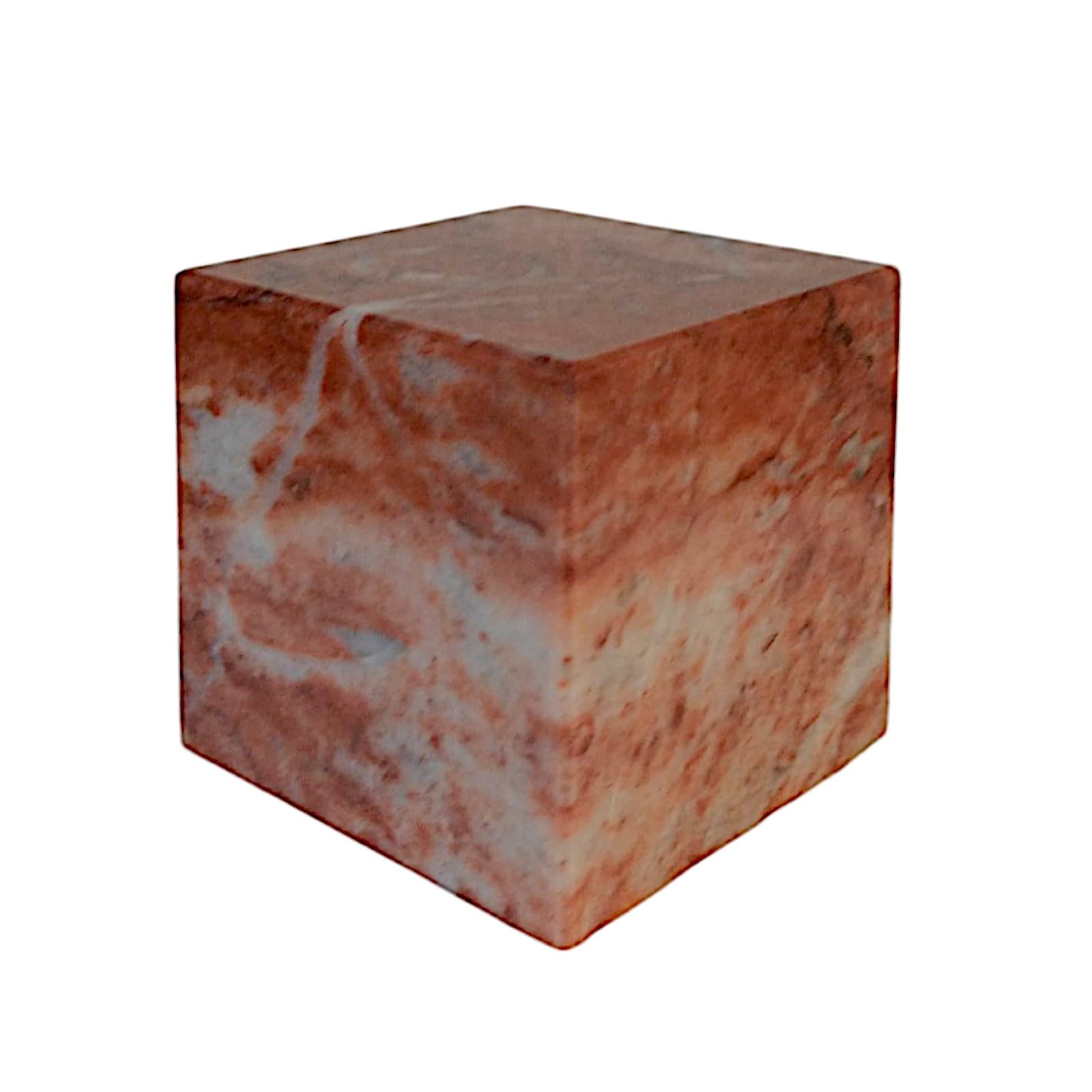 Design Objet Décoratif Cube Marbre Rouge : Presse-papiers Home Decor