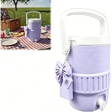 Retro Party Water Jug Cooler Two-Tone Decorative Can Holder 12oz24oz, Lip Balm Holder & Can Tab Opener Accessory purple, 12oz