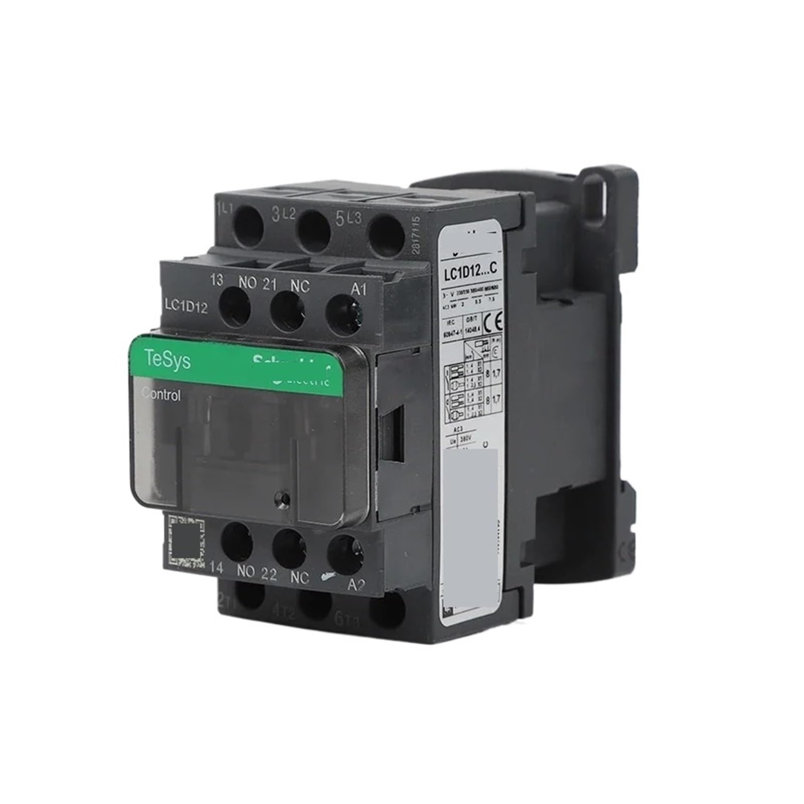 HUUOQIWY AC contactor AC LC1D12 Three-Phase AC 380V 220V 110V 24V 48V(380v)