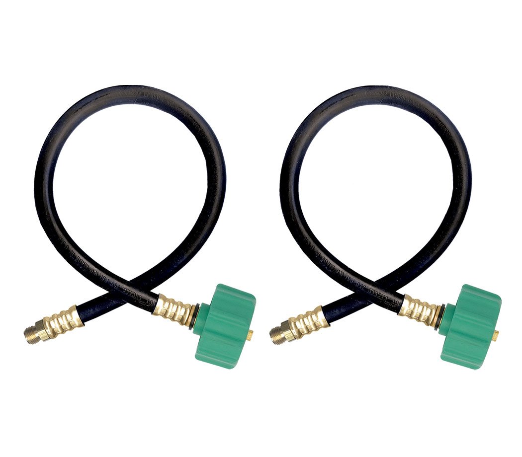 GASMAN 15" Automatic Changeover Propane LP Regulator Pigtail Set of 2