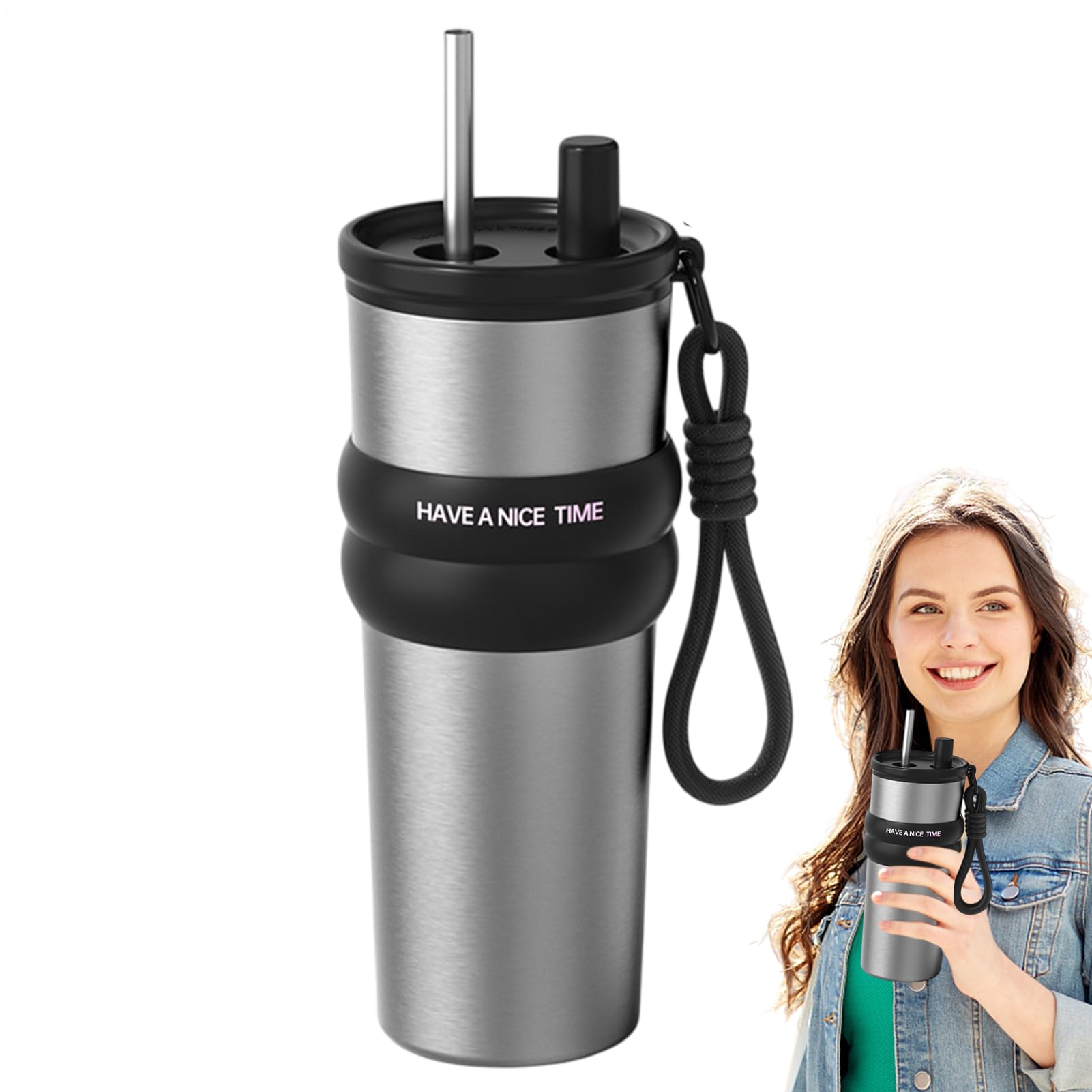 Tasse à thé grande capacité isolée sous vide pour liquides