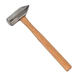 COUNCIL TOOL Cross Pein Hammer - 3 lb Metalworking Hammer with 15