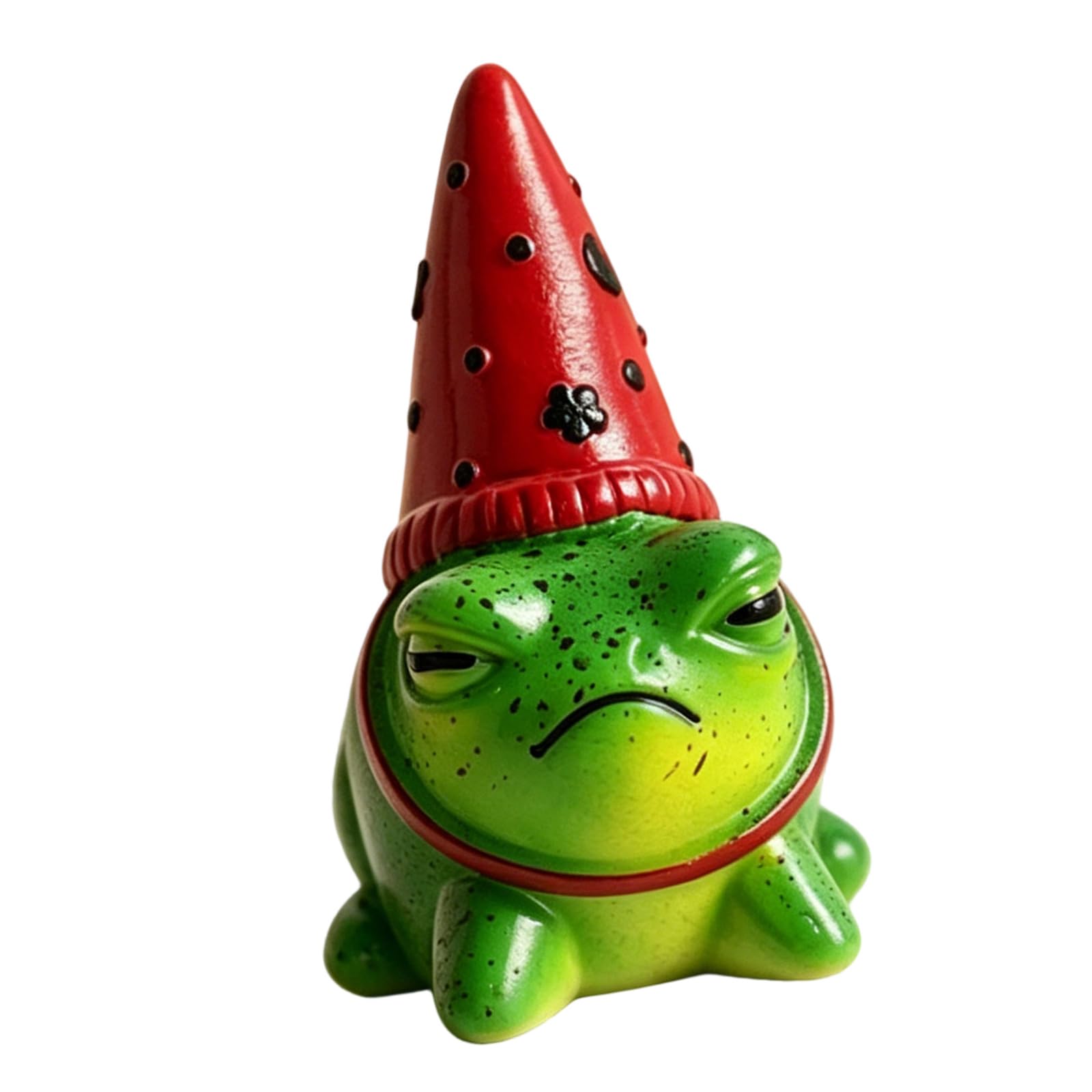 Jazuaiao Whimsical Resin Frogs Sculpture with Party Hat Funny Animal Statue for Garden Yard Lawns and Kids Room Decoration Gift Small Frogs Statue