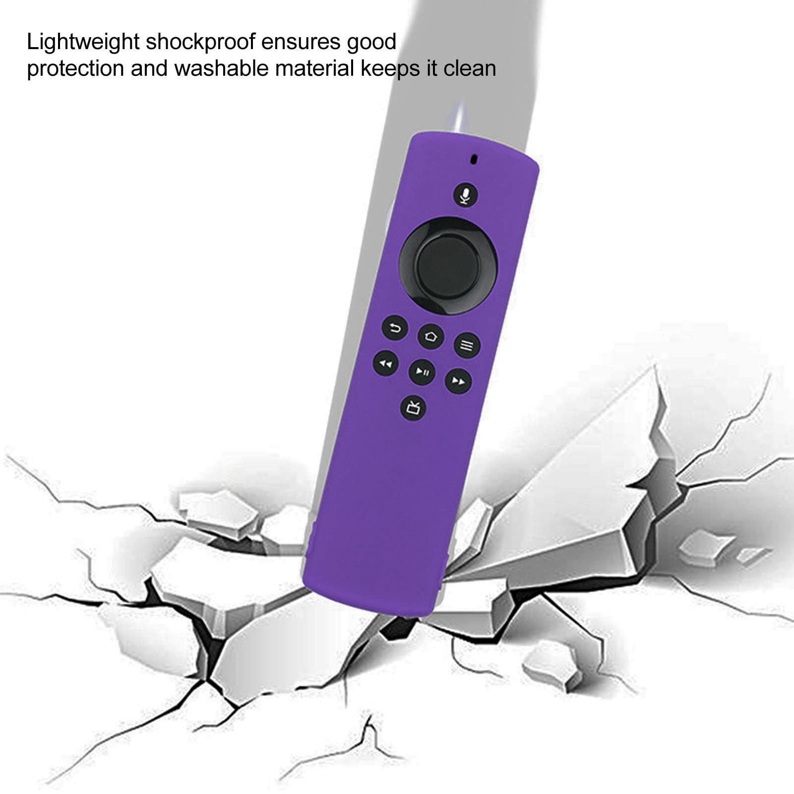 Coperture Protettive per Telecomando in Silicone Custodia per Telecomando Lavabile Protezione Remota Antiurto per TV Stick Lite (Insieme viola)