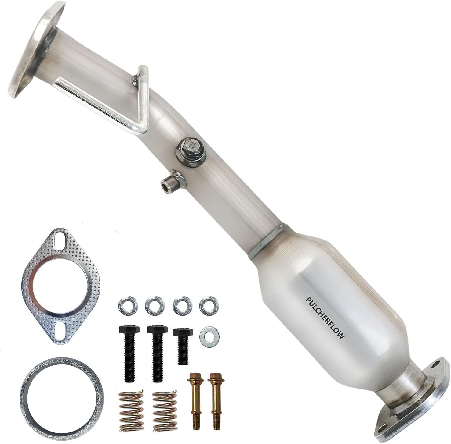 pulcherflowRear Catalytic Converter Compatible with 2013 2014 2015 2016 2017 2018 2019 2020 Nissan NV200, 2015-2018 Chevrolet City Express 2.0L L4 High Performance (EPA Compliant)