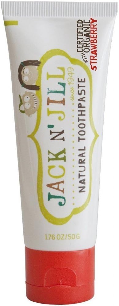 Natural Toothpaste for Baby and Infants - Fluoride Free Training Toothpaste, 40% Xylitol, BPA Free - Strawberry, 1.76 oz (Pack of 1)