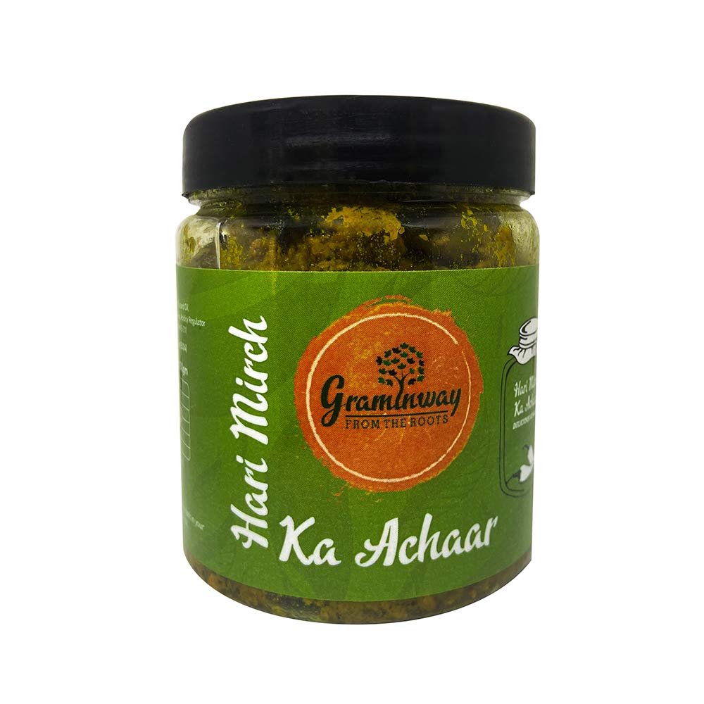 Graminway Bharwan Lal Mirch and Teekhi Hari Mirchi Ka Achar, 2 x 200 g 4