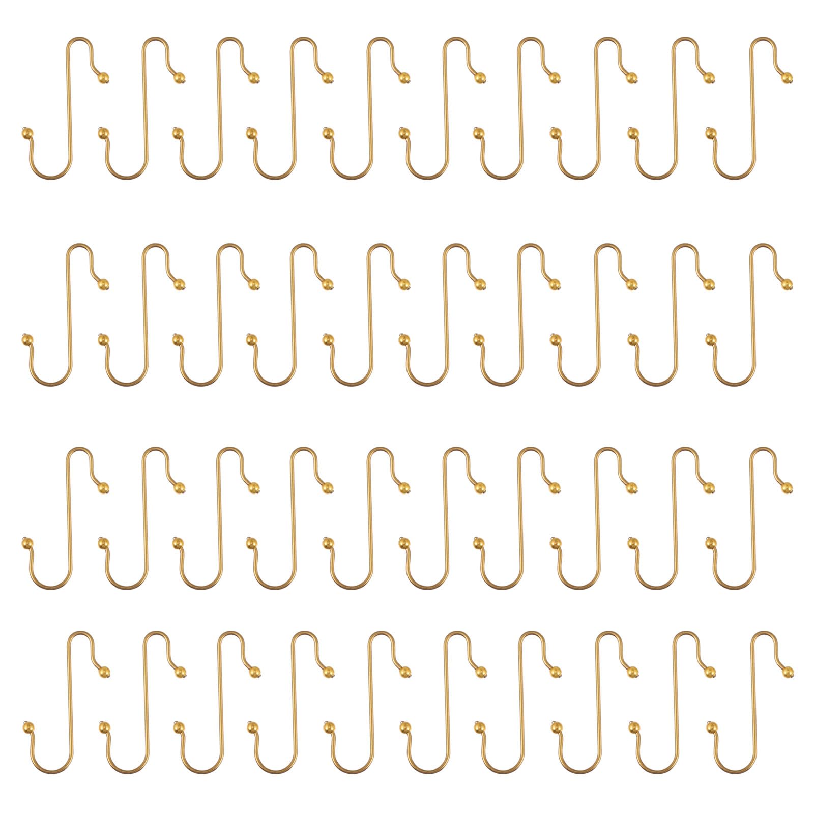 Uonlytech 40pcs Hook up Metal Ornament Hooks Metal Hangers Heavy Duty Wire Ornament Hangers Small Ornament Hooks Hanger Holiday String Light Hooks Xmas Tree Hanging Hook Christmas Tree Hooks