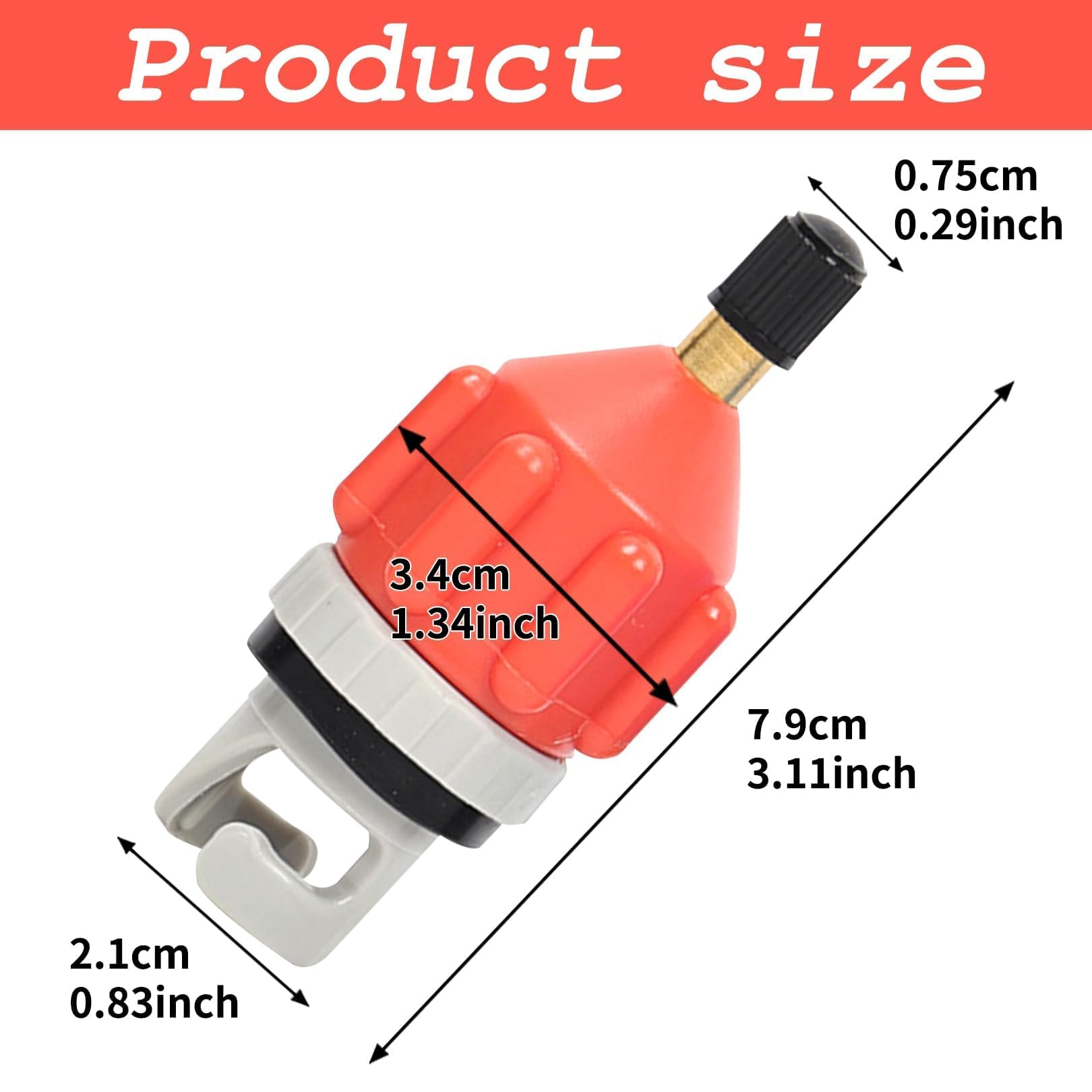 xianshi Sup Accessori,Sup Adapter per compressore, Board Paddle Paddle Pompa Stand Up,Gonfiabile per barca gonfiabile, adattatore per pompa gonfiabile, adattatore per pompa sup