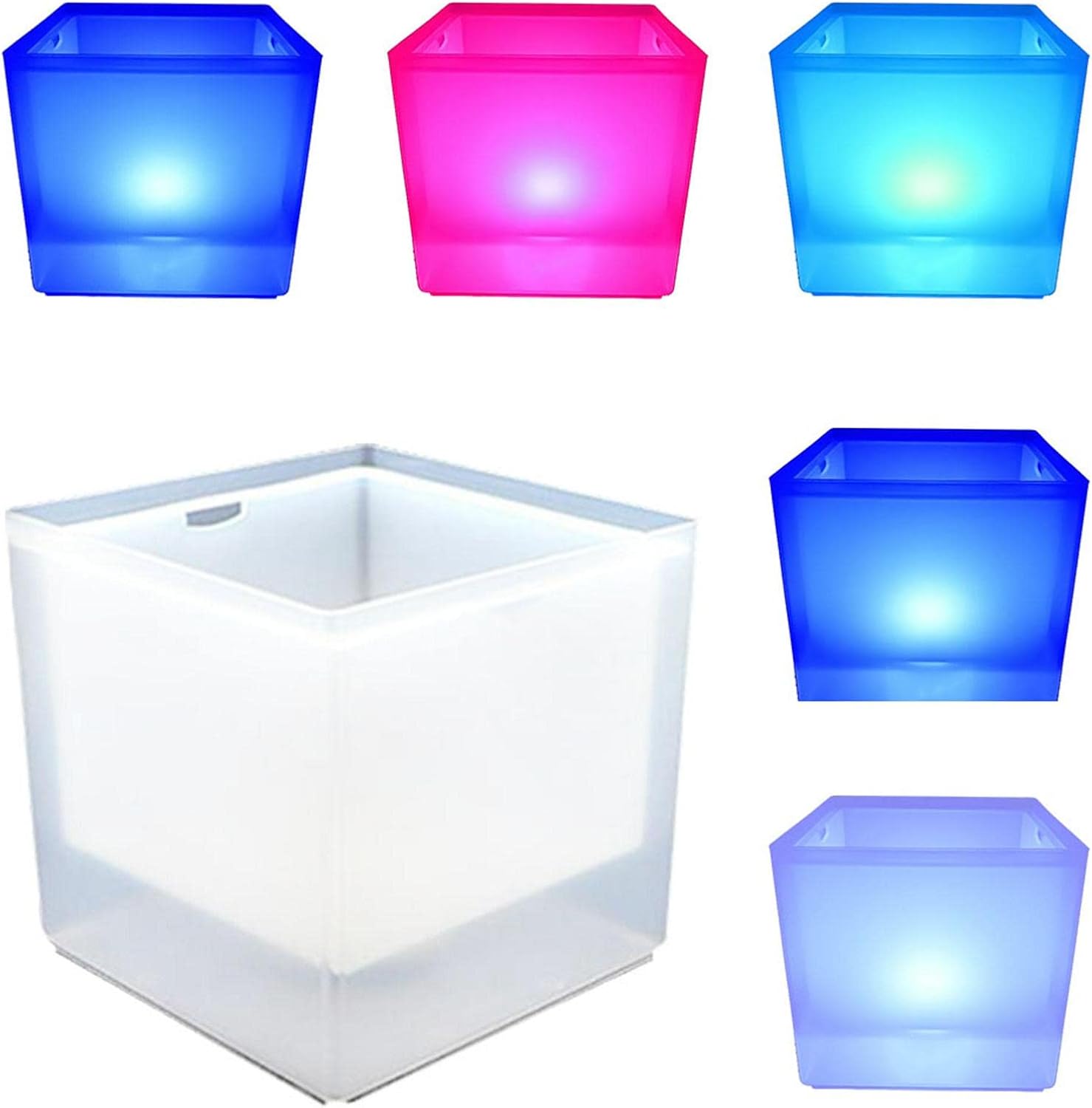 LED Ice Bucket, 3.5L Large Capacity Wine Ice Bucket Drink