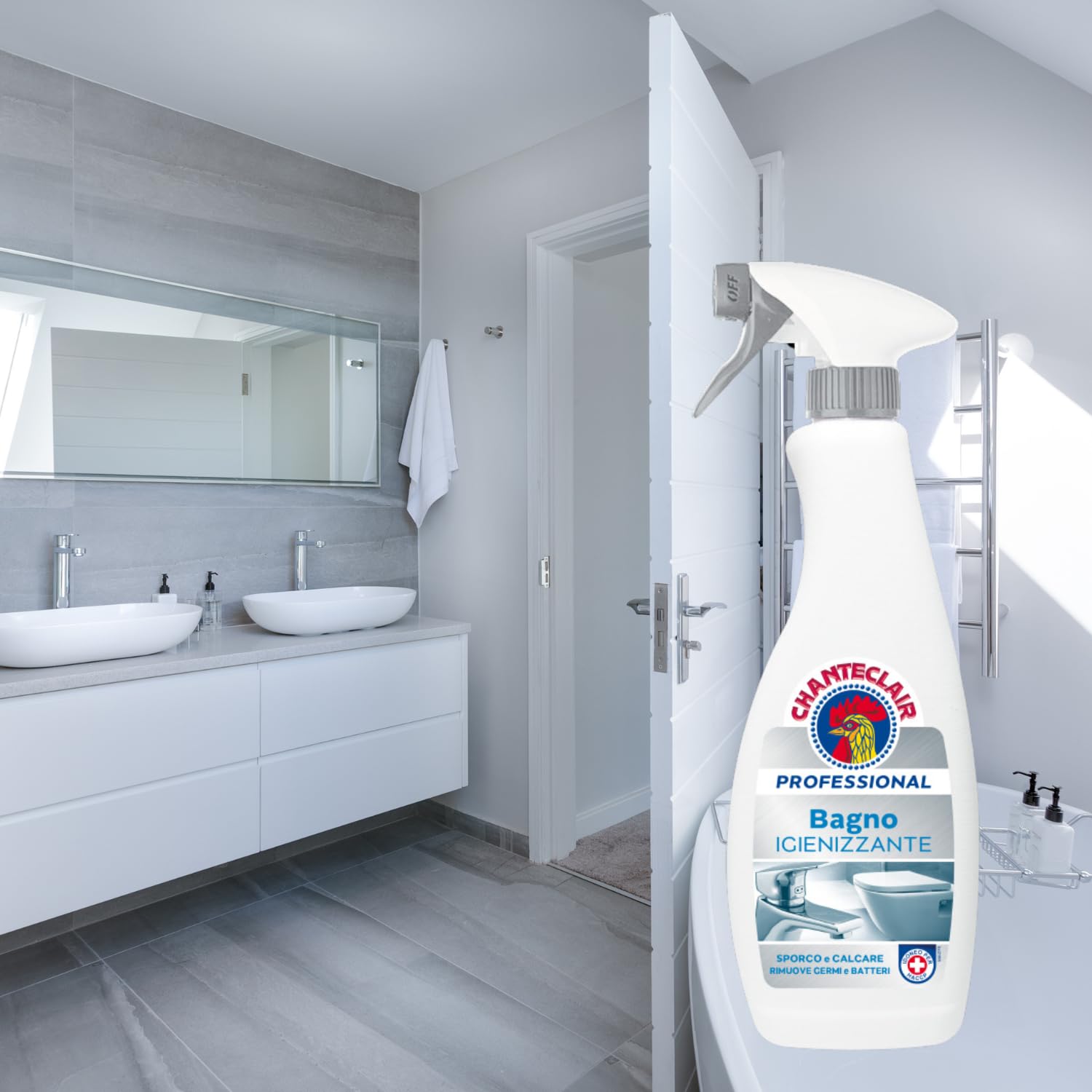Igienizzante professionale per bagno – pulizia profonda e profumo fresco – 700ml – Variazioni 4/8/12 Pezzi (12)