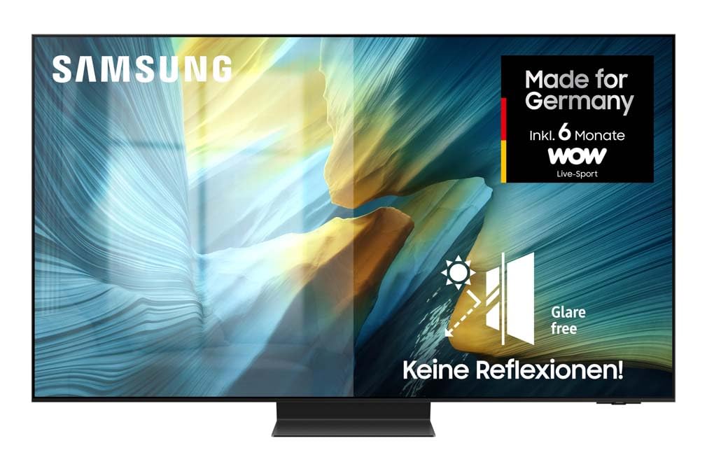 Samsung OLED S95F 77 Zoll (195 cm) 4K Fernseher, Antireflexion, NQ4 AI Gen3 Prozessor, OLED HDR Pro, Gaming Hub, Motion Xcelerator 165Hz, Upscaling, Dolby Atmos, Smart TV, 2025
