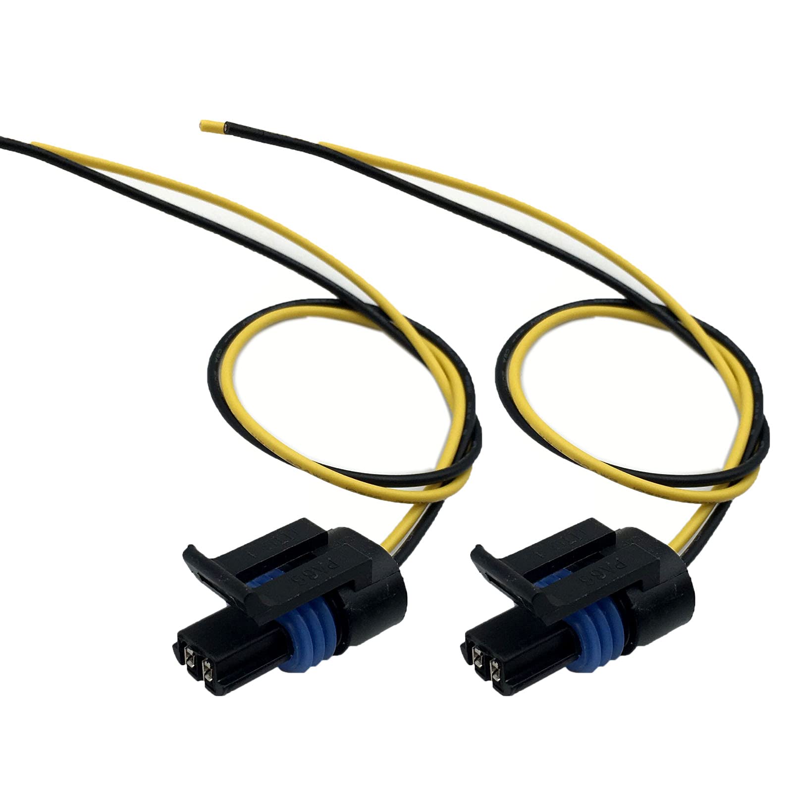 ALLMOST 2PCS PT2386 Professional Multi-Purpose Pigtail，88862305 88987183 85100 Enigine Coolant Temperature Sensor Connector Harness/Headlamp Headlight Connector