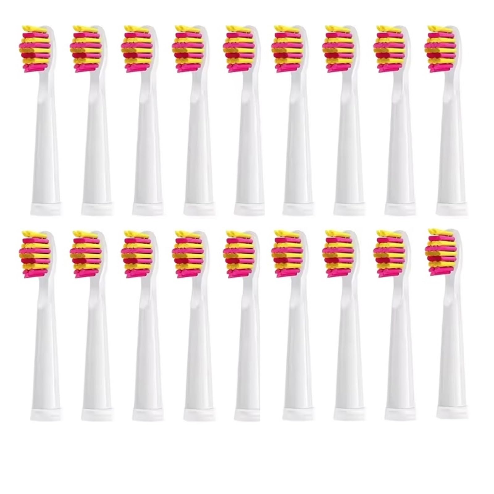 Cabezales de cepillo dental, compatible con Fairywill, FW-507 P11 | Adultos; FW-508 FW-515 FW-551 FW-917 FW-959 FW-2011 D1 D3 D7 D8 HP126A Y1 TB-5(20 PCS Pink)