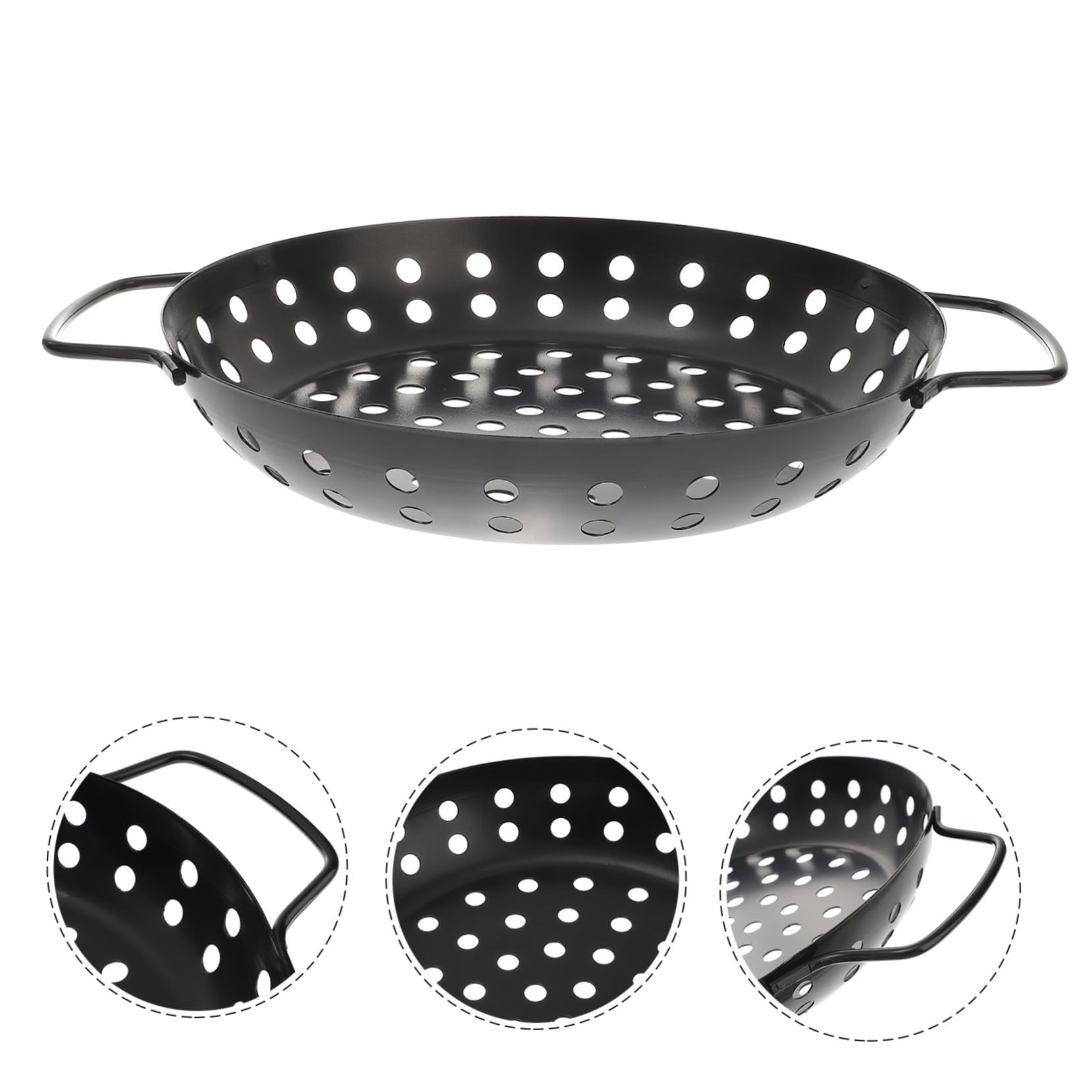 Abaodam Bbq Grill Plate with Non Stick Coating Durable Multi Use Barbecue Tray for Outdoor Grilling Design with Holes for Easy Drainage for Family and Friends Gatherings