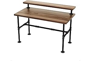 Industrial Pipe Table Legs Set: Enhance Your Desk's Functionality and Style