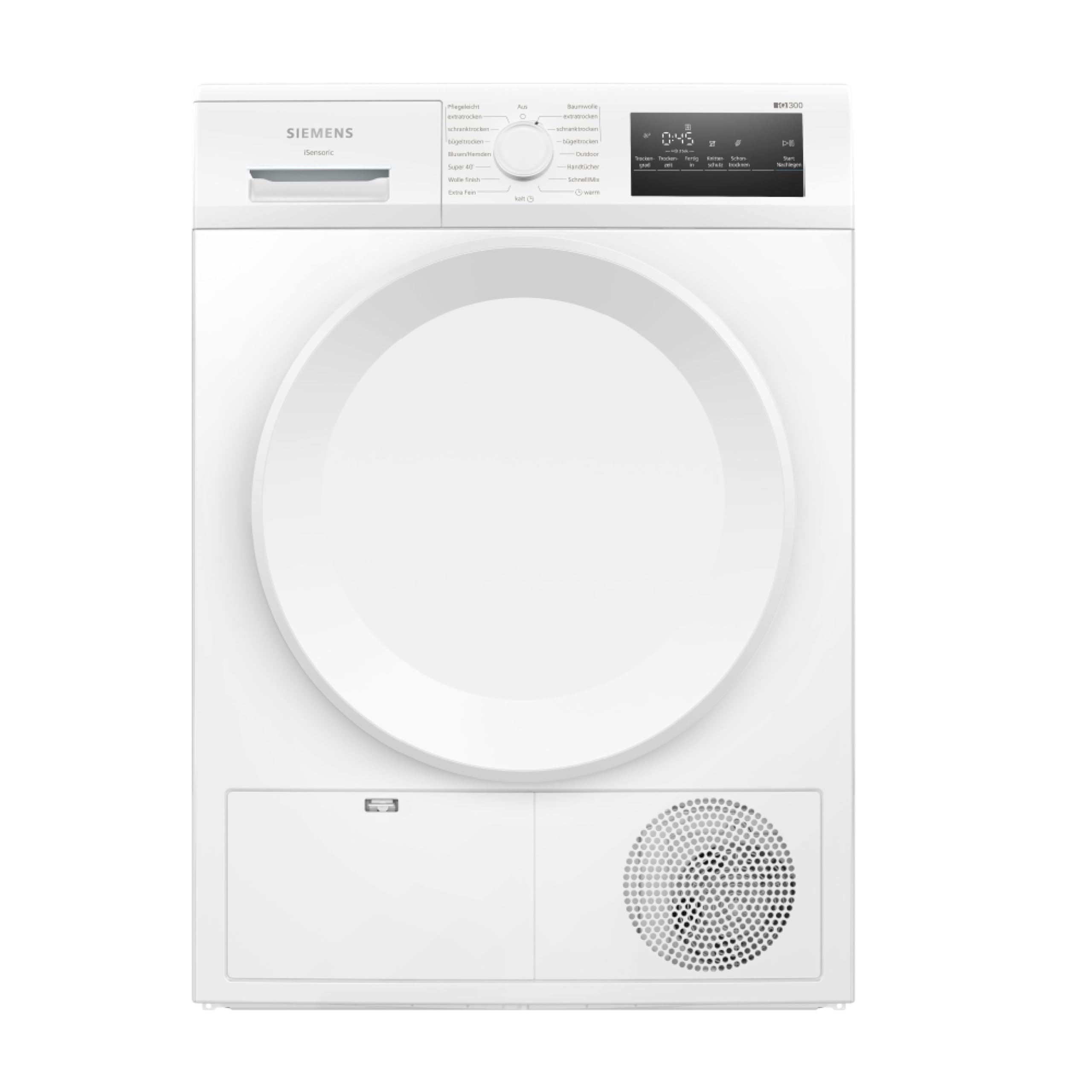 Siemens iQ300 Wärmepumpentrockner 8 kg autoDry WT43H004 | Schonende Trocknung, super40-Programm für schnelle Ergebnisse, easyClean-Filter für eine einfache Reinigung
