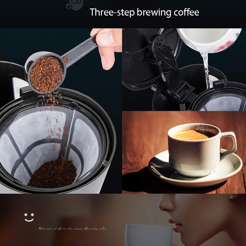 Ekspres do kawy Ekspres do kawy, ekspres do kawy z filtrem 600 ml | Kawa rozpuszczalna o mocy 550 W, espresso, kawa macchiato itp. | Ochrona przed wysychaniem, funkcja zapobiegająca kapaniu, funkcja
