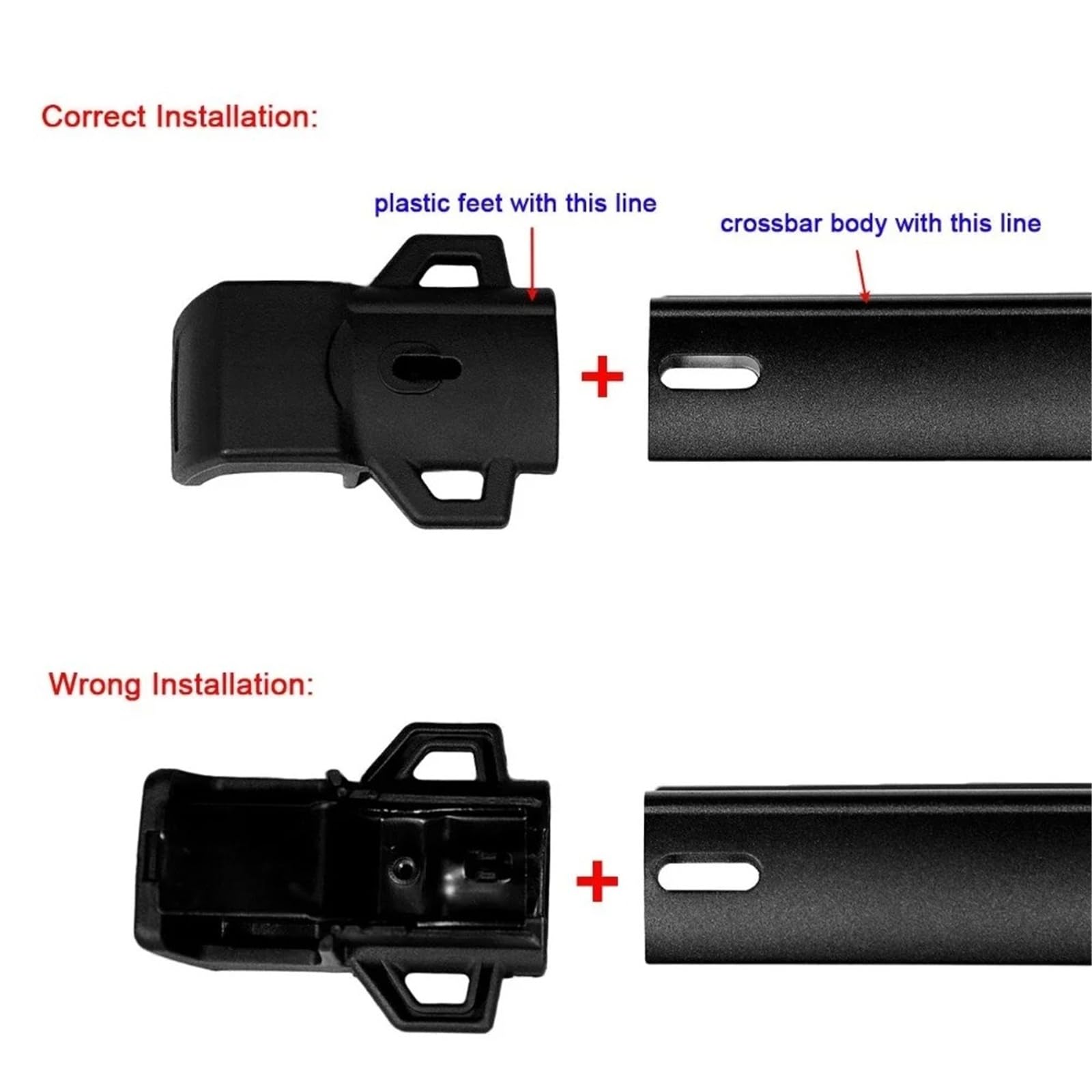 Barres Toit Portaequipajes Barras Cruzadas Techo De Aluminio para Coche Canoa Kayak Soporte Carga 68KG para Jeep para Renegade 2015-2023 Portaequipajes Coche